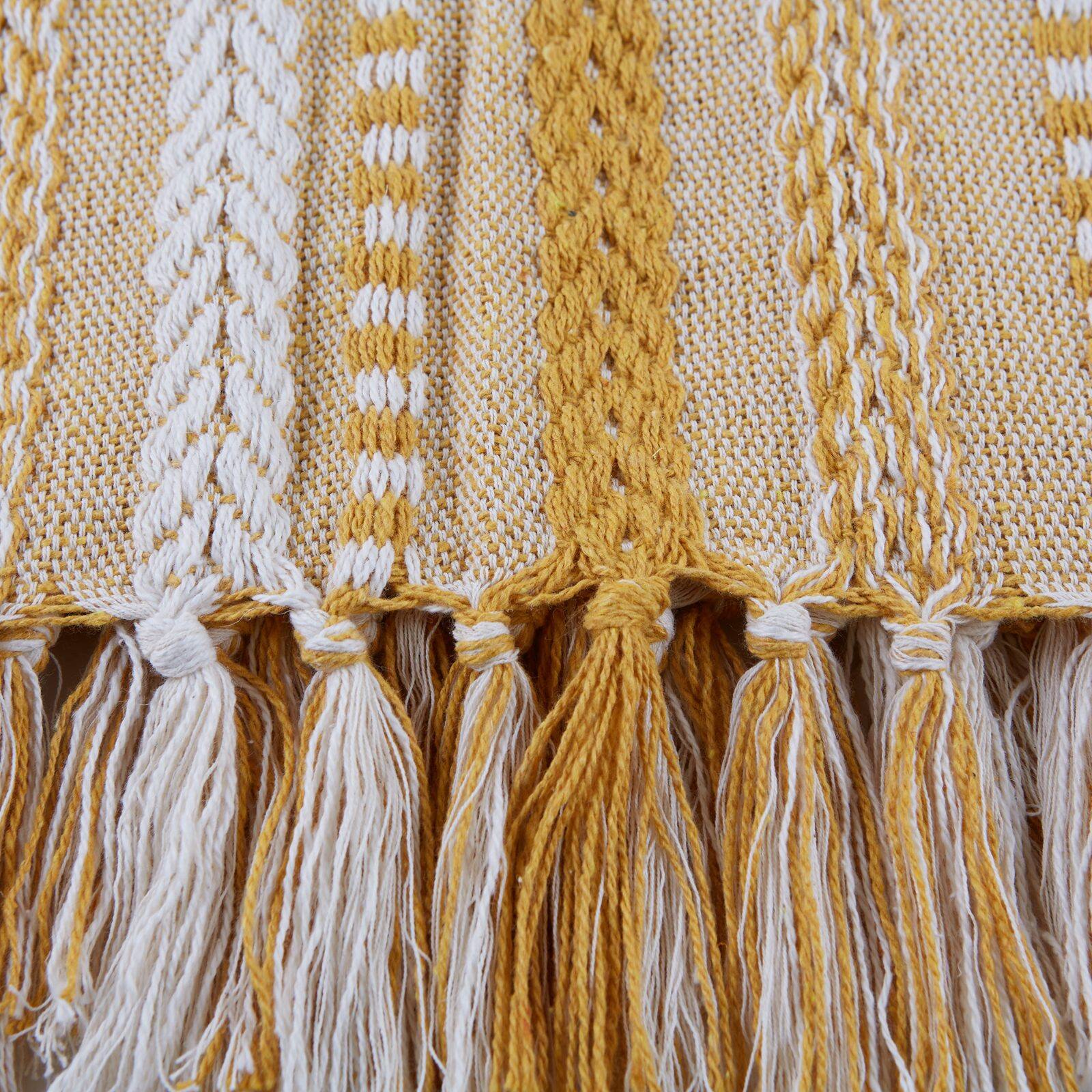 DII&#xAE; Honey Gold Braided Stripe Throw