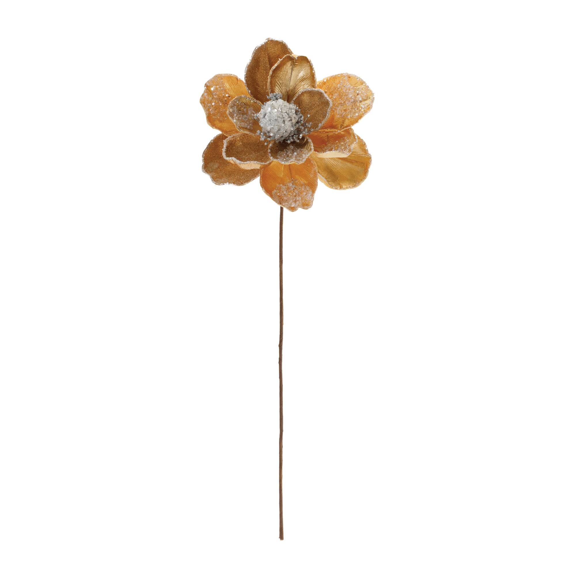28&#x22; Beaded Velvet Magnolia Flower Stems, 2ct.
