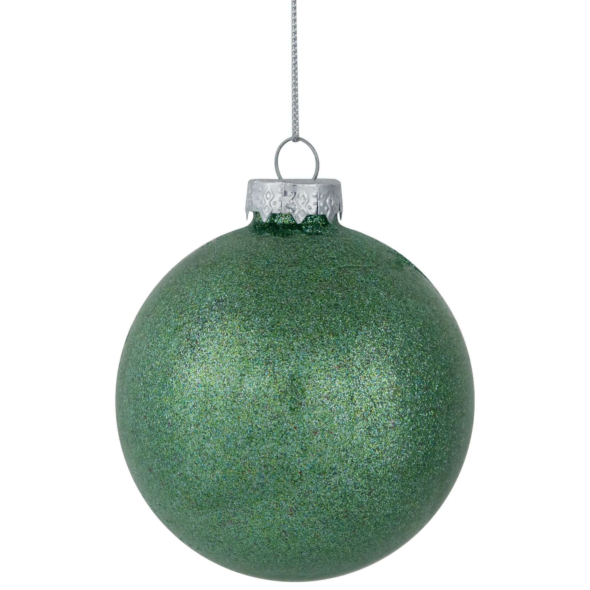3-Finish Glass Christmas Ball and Onion Ornaments - 3&#x22; (80mm) - Forest Green - 9ct