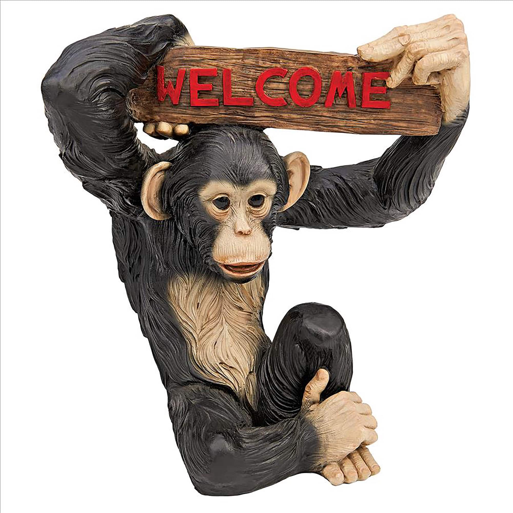 Design Toscano 12.5&#x22; Monkey Business Jungle Welcome Statue