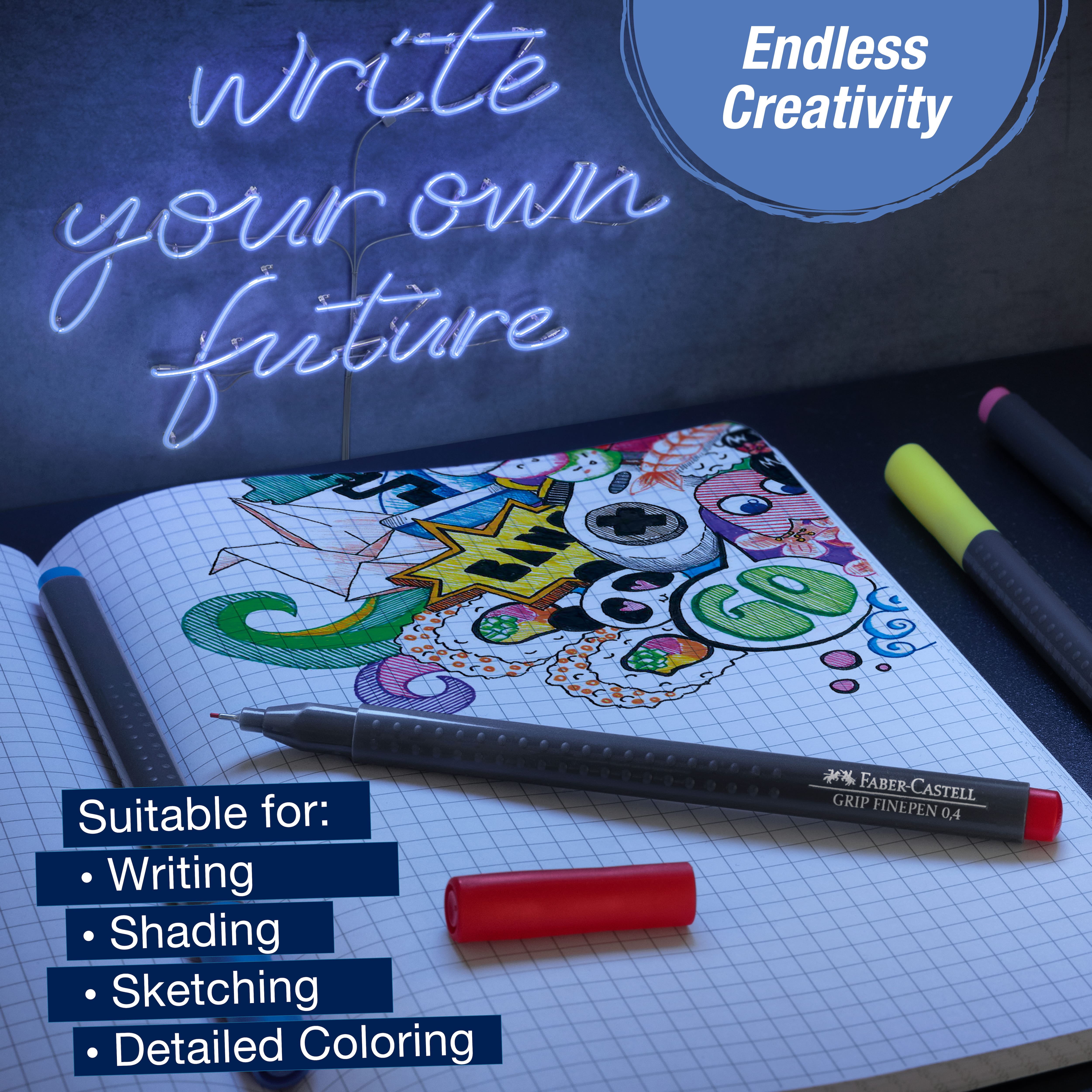 Faber-Castell® 10 Colour Grip Finepen Set