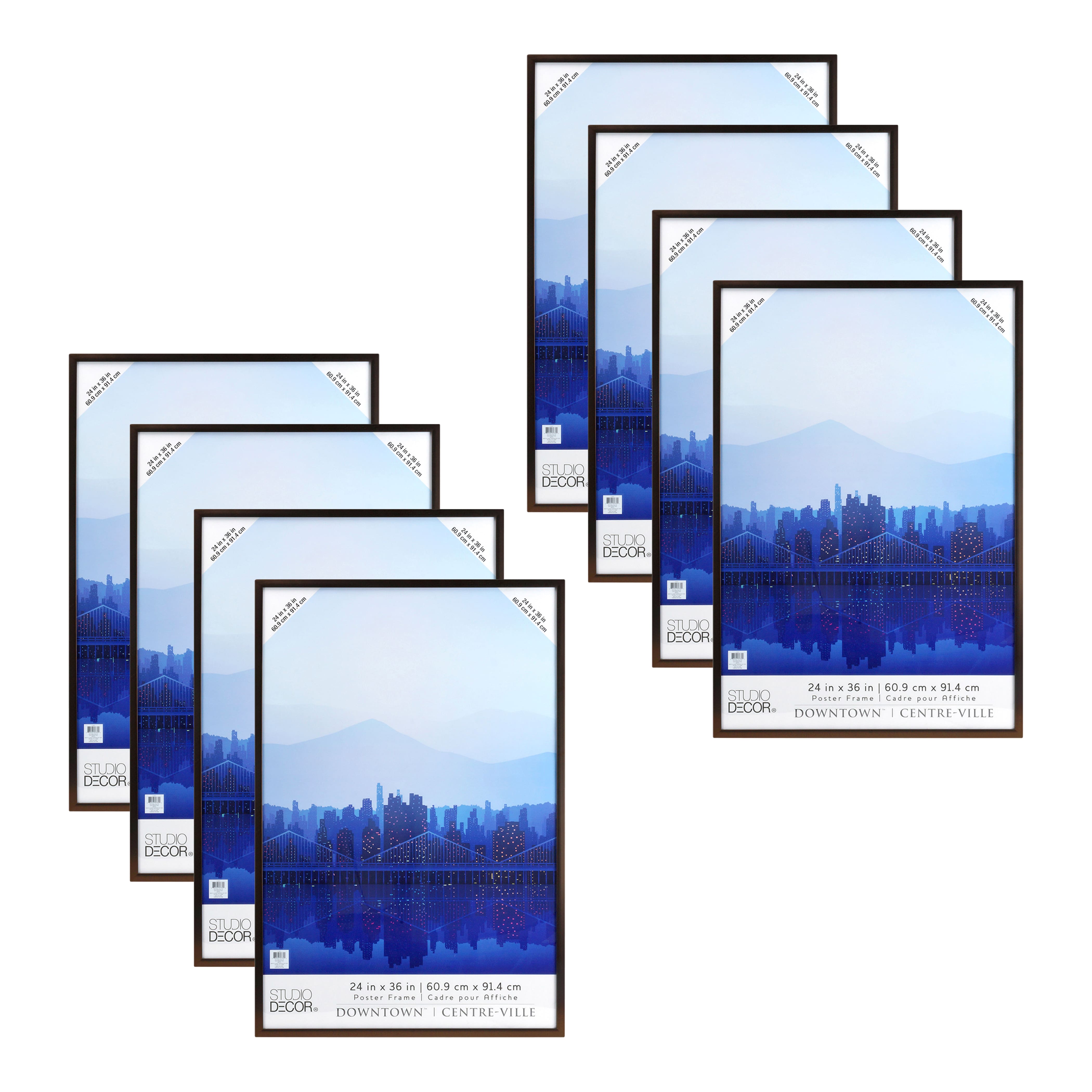 8 Pack: Bronze 24&#x22; x 36&#x22; Poster Frame by Studio D&#xE9;cor&#xAE;