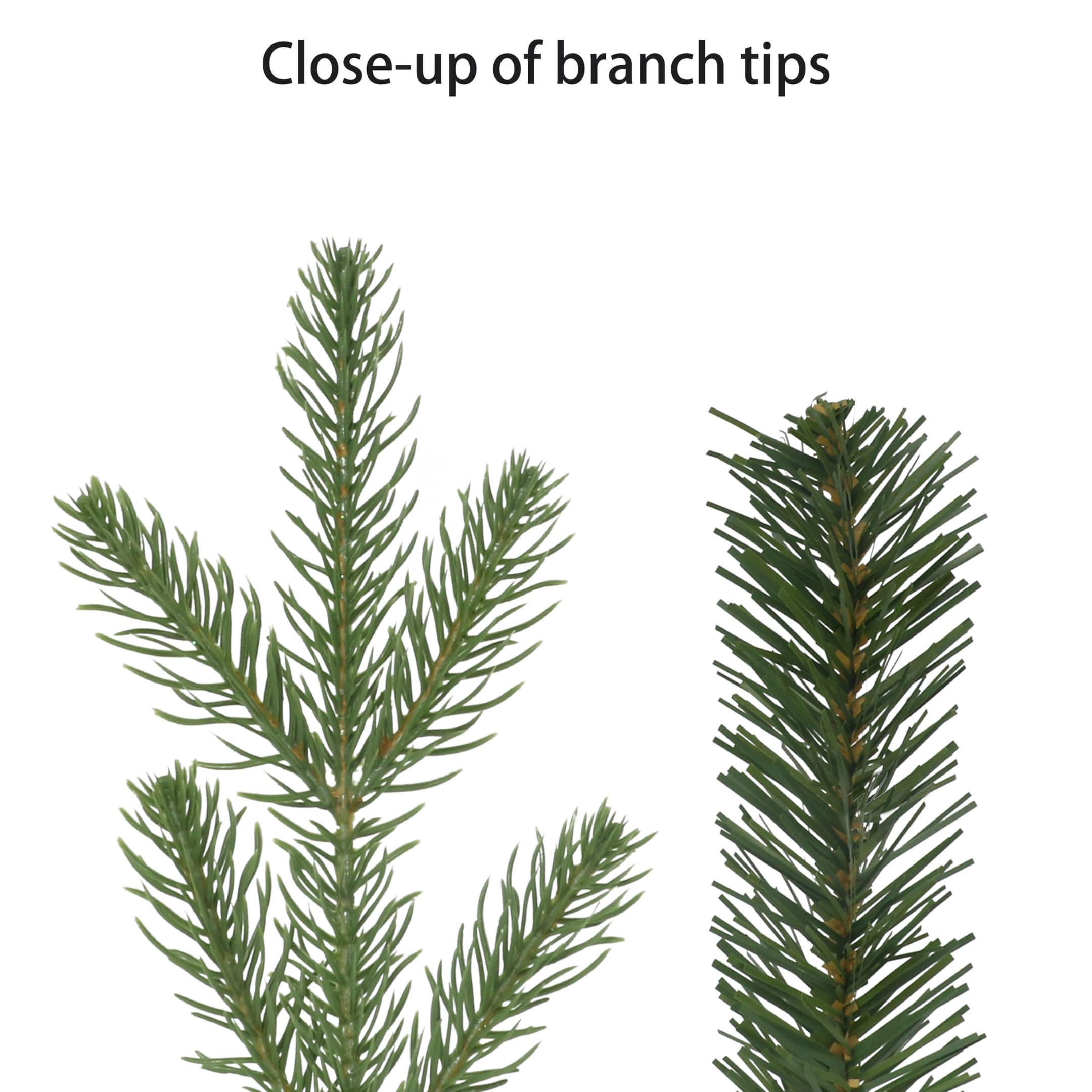 7.5ft. Pre-Lit Alaskan Winter Fir Artificial Christmas Tree, Dual-Color LED Lights