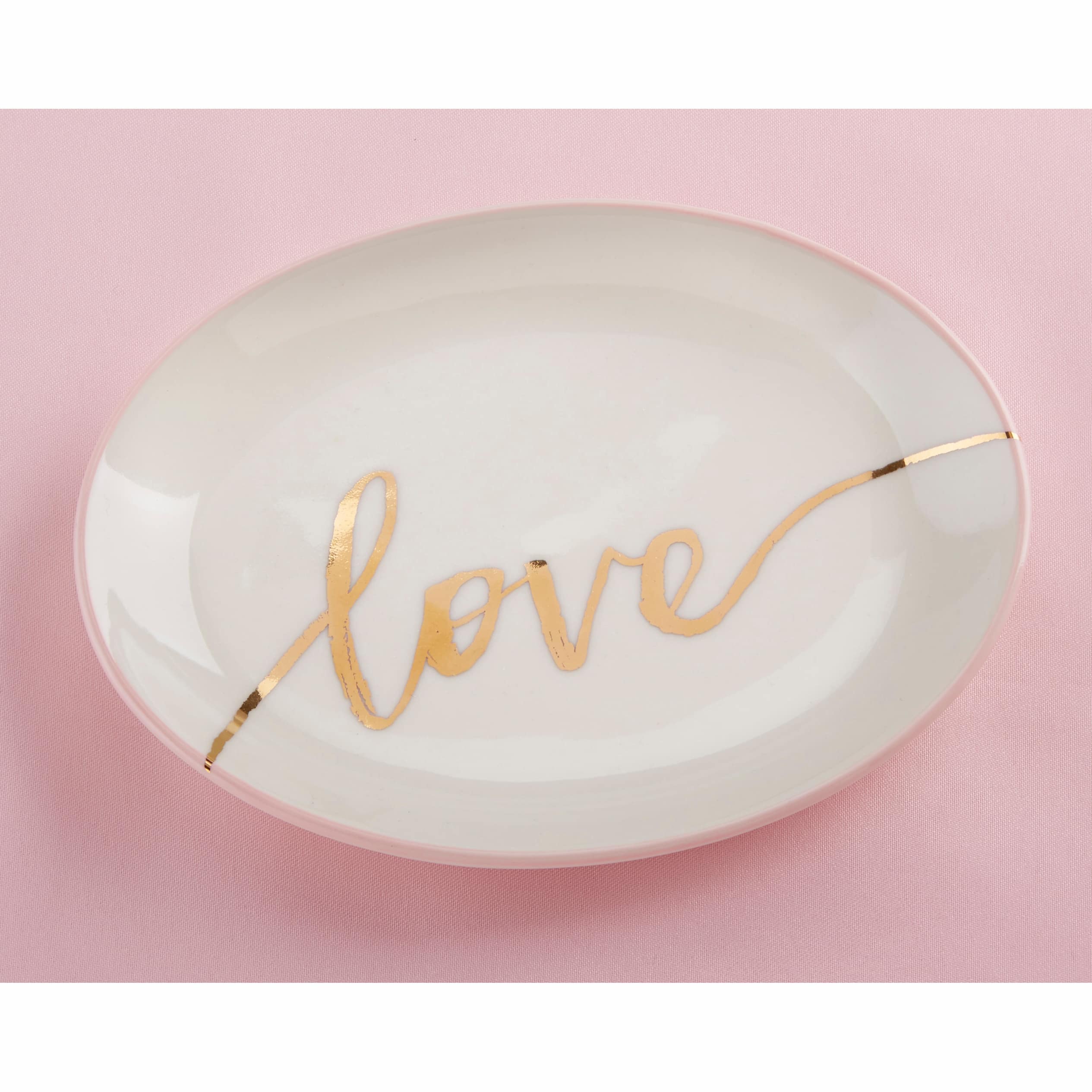 Kate Aspen® Love Trinket Dish, 4 Pack