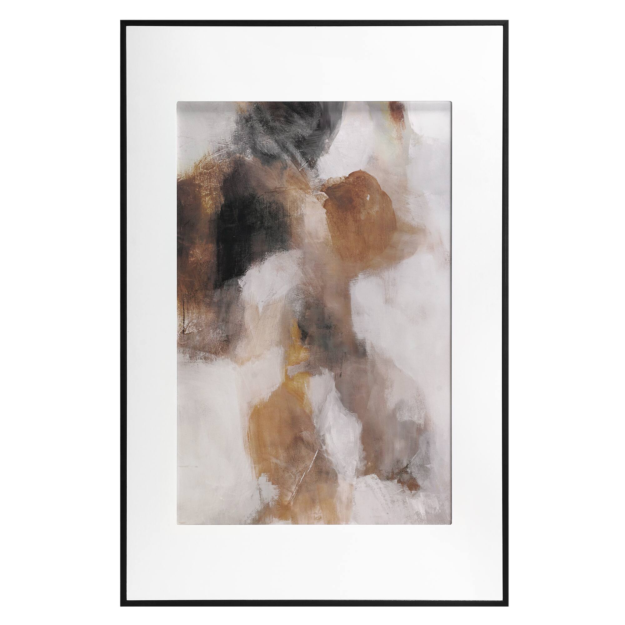 American Art Decor Echoes of Painted Canyons Framed Abstract Watercolor Wall Art - 36.5&#x22; x 24.5&#x22;