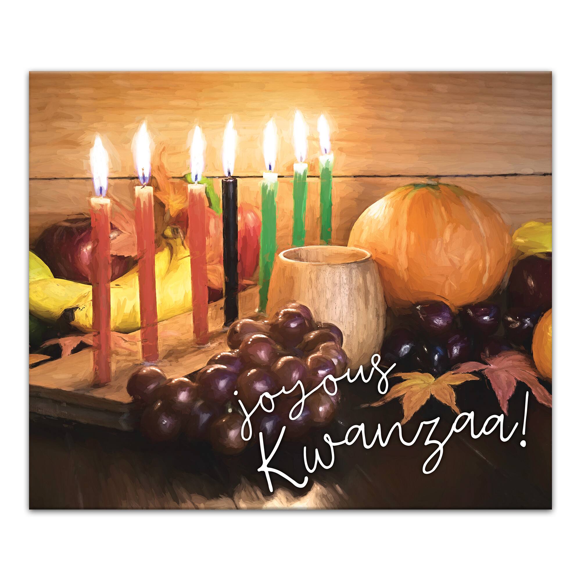 Joyous Kwanzaa Still Life Canvas Wall Art