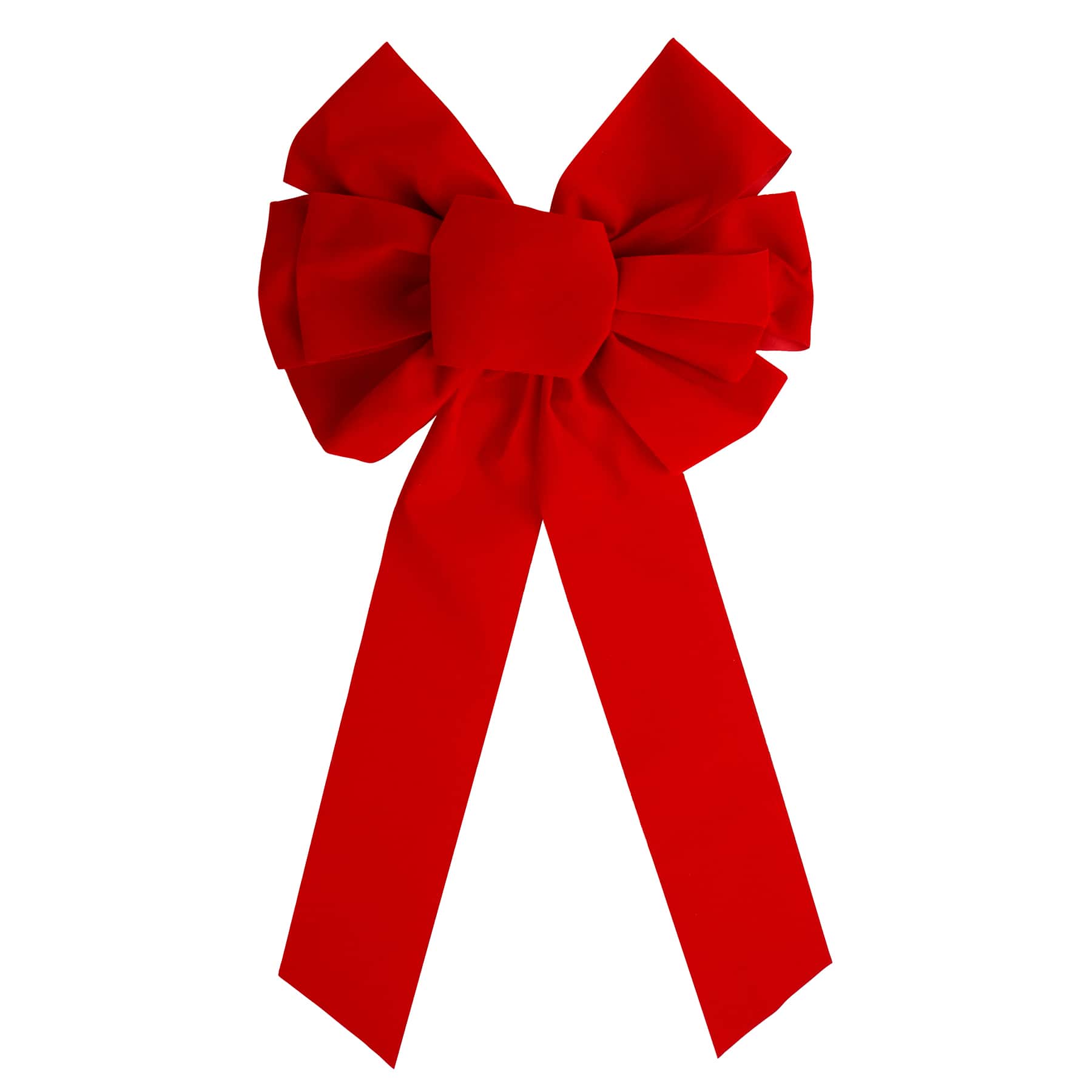 18&#x22; Red Velvet Christmas Tree Bow by Celebrate It&#xAE;