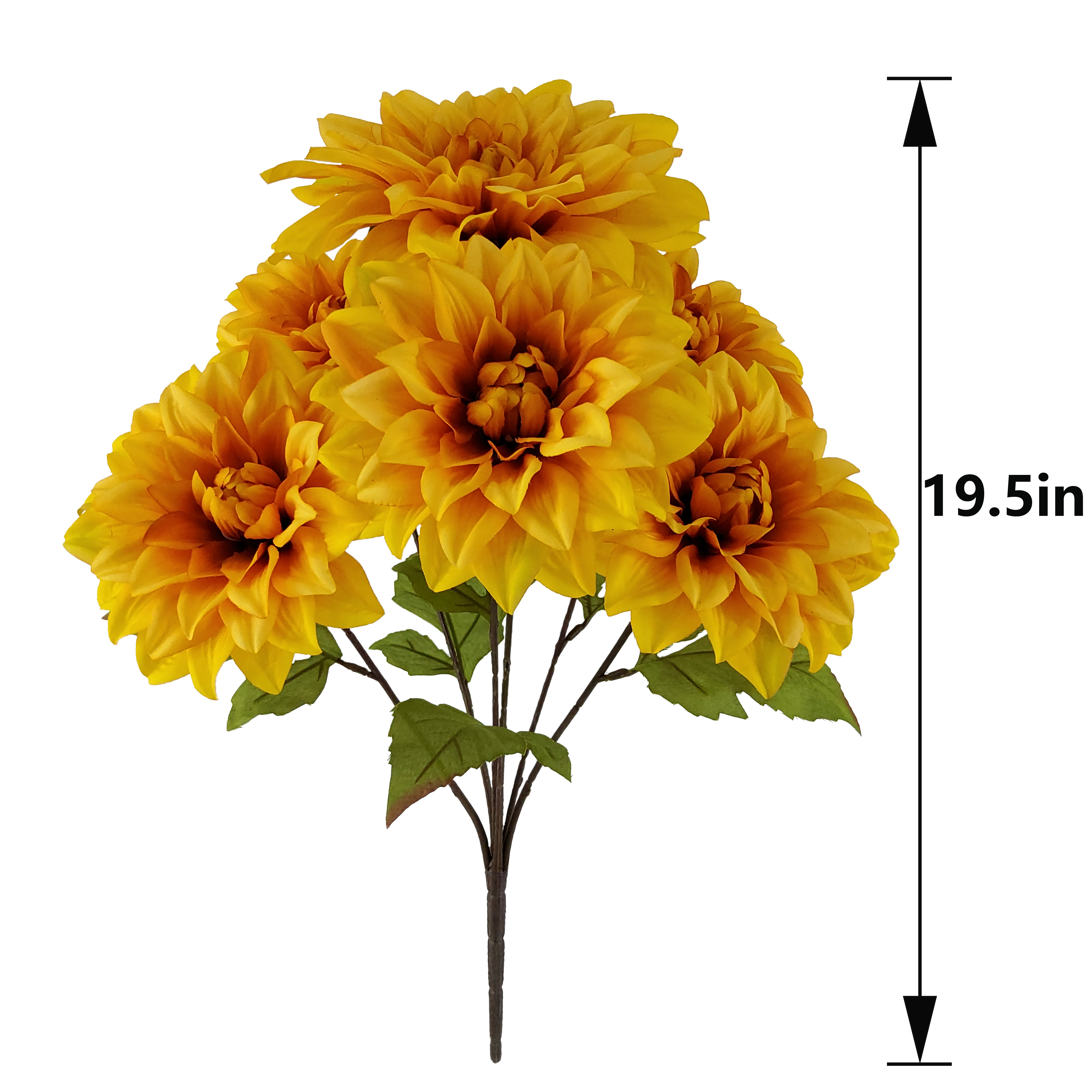19.5&#x22; Yellow Dahlia Bush by Ashland&#xAE;
