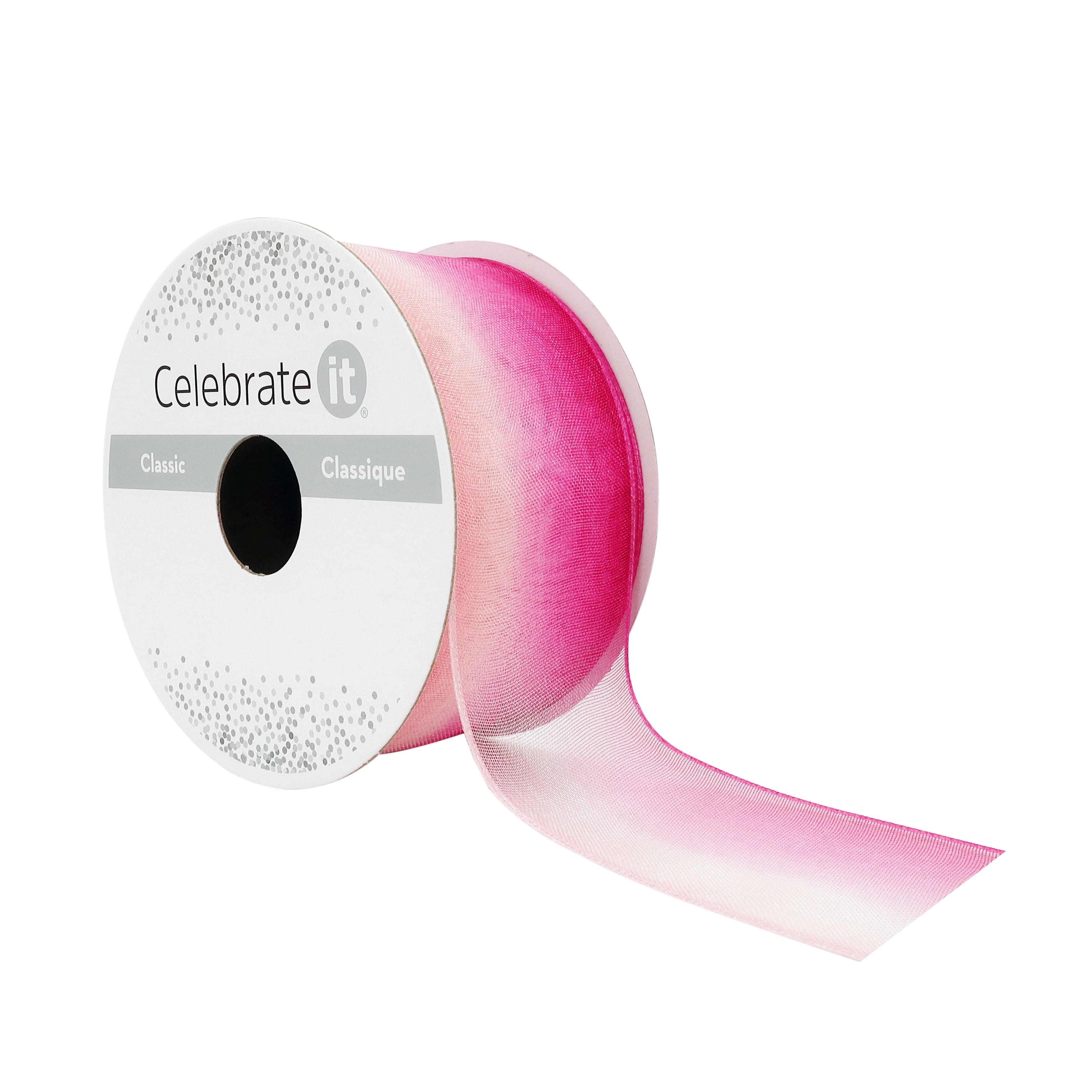 1.5" x 3yd. Sheer Wired Ombre Ribbon by Celebrate It®