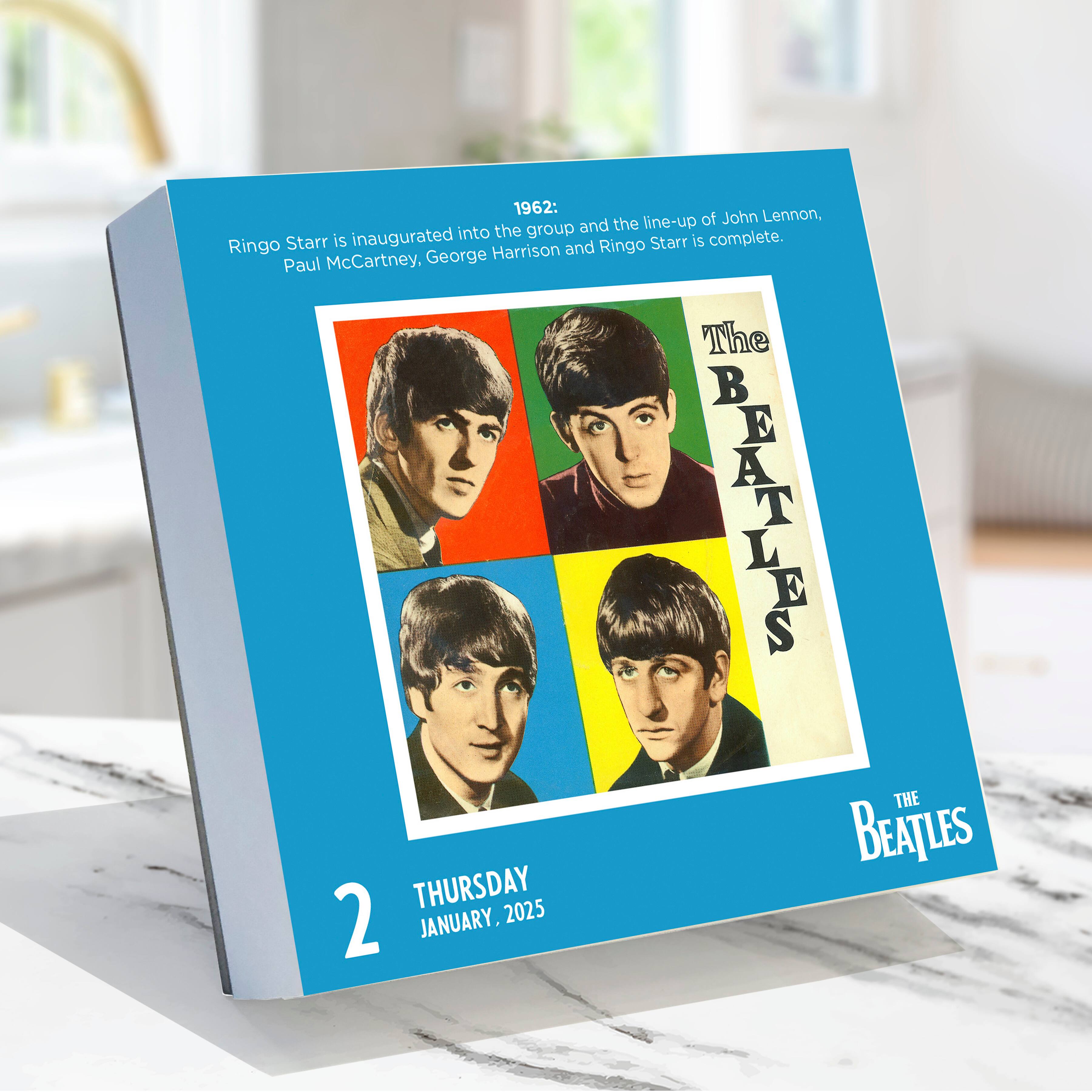 TF Publishing 2025 The Beatles Daily Desktop Calendar