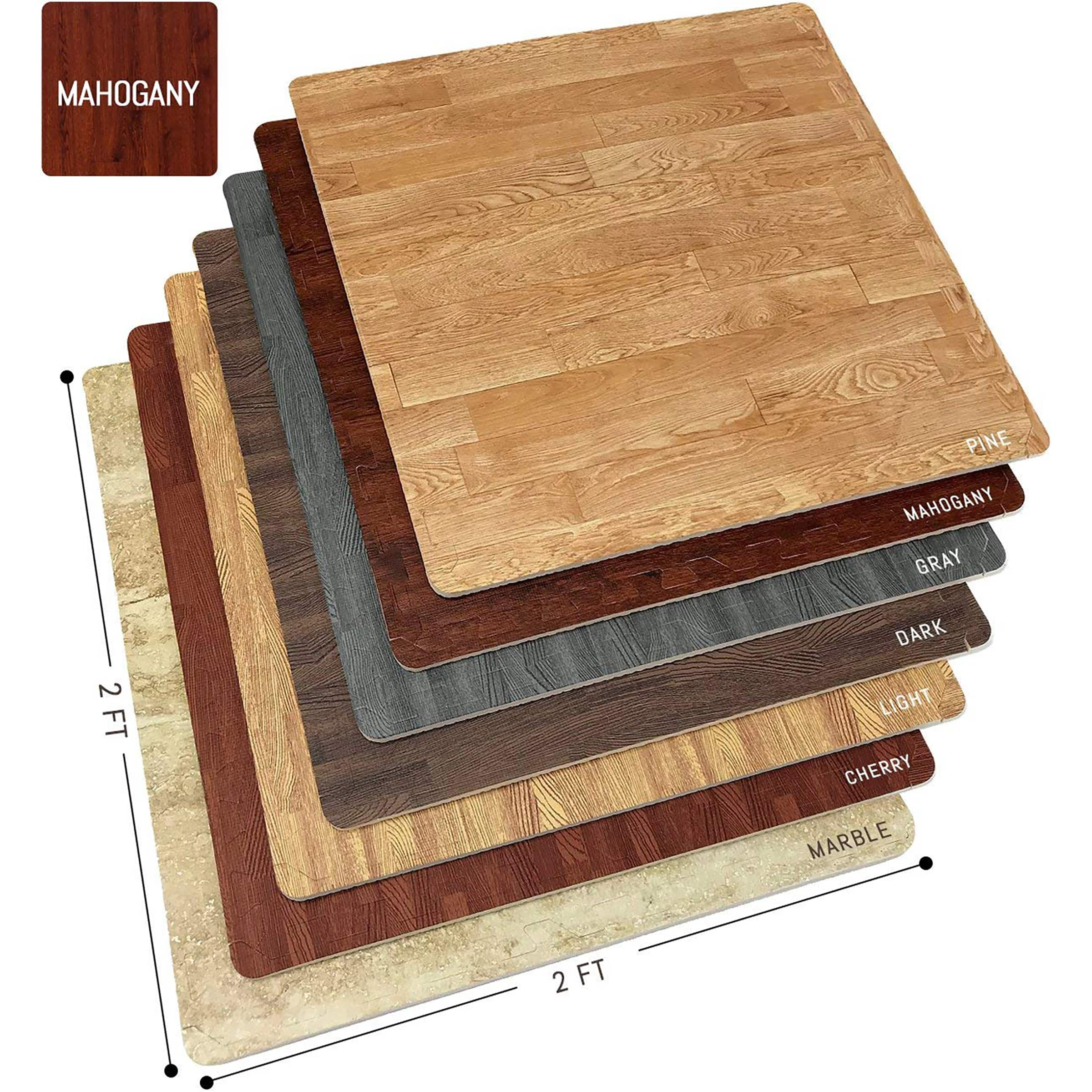 Sorbus 24&#x22; Interlocking Floor Tile Mats, 12ct.