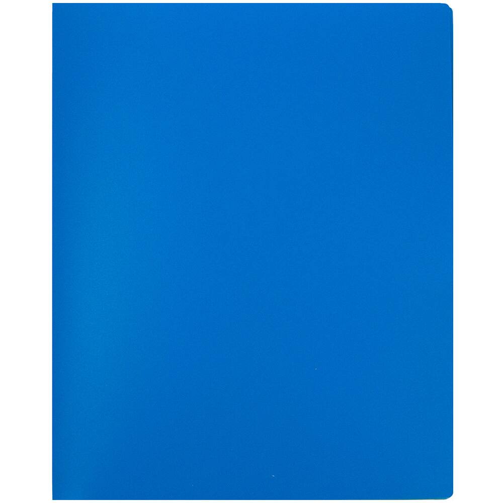 JAM Paper Heavy Duty Plastic 6-Pocket Folder, 2ct.