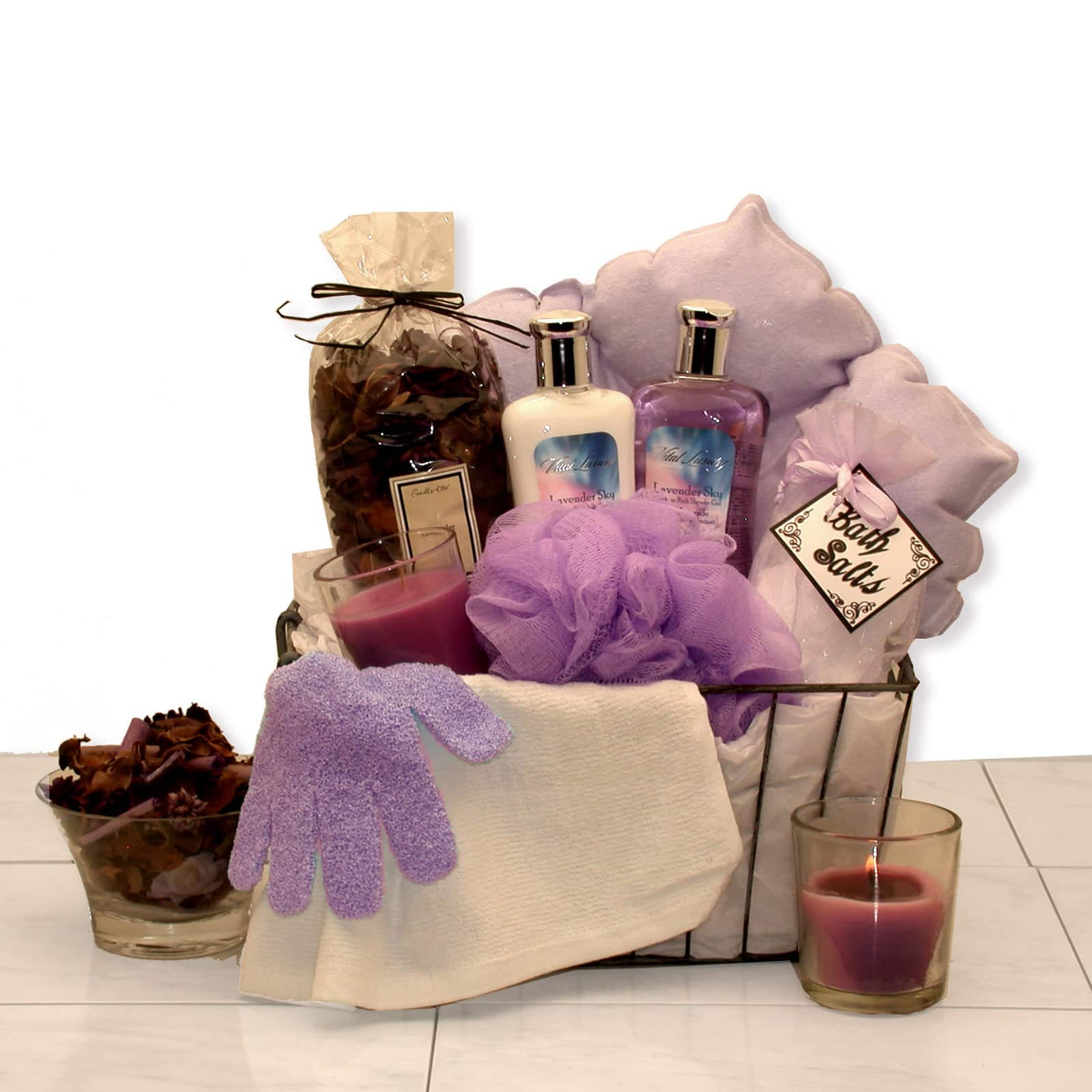 Bath &#x26; Body Spa Caddy Spa Gift Basket