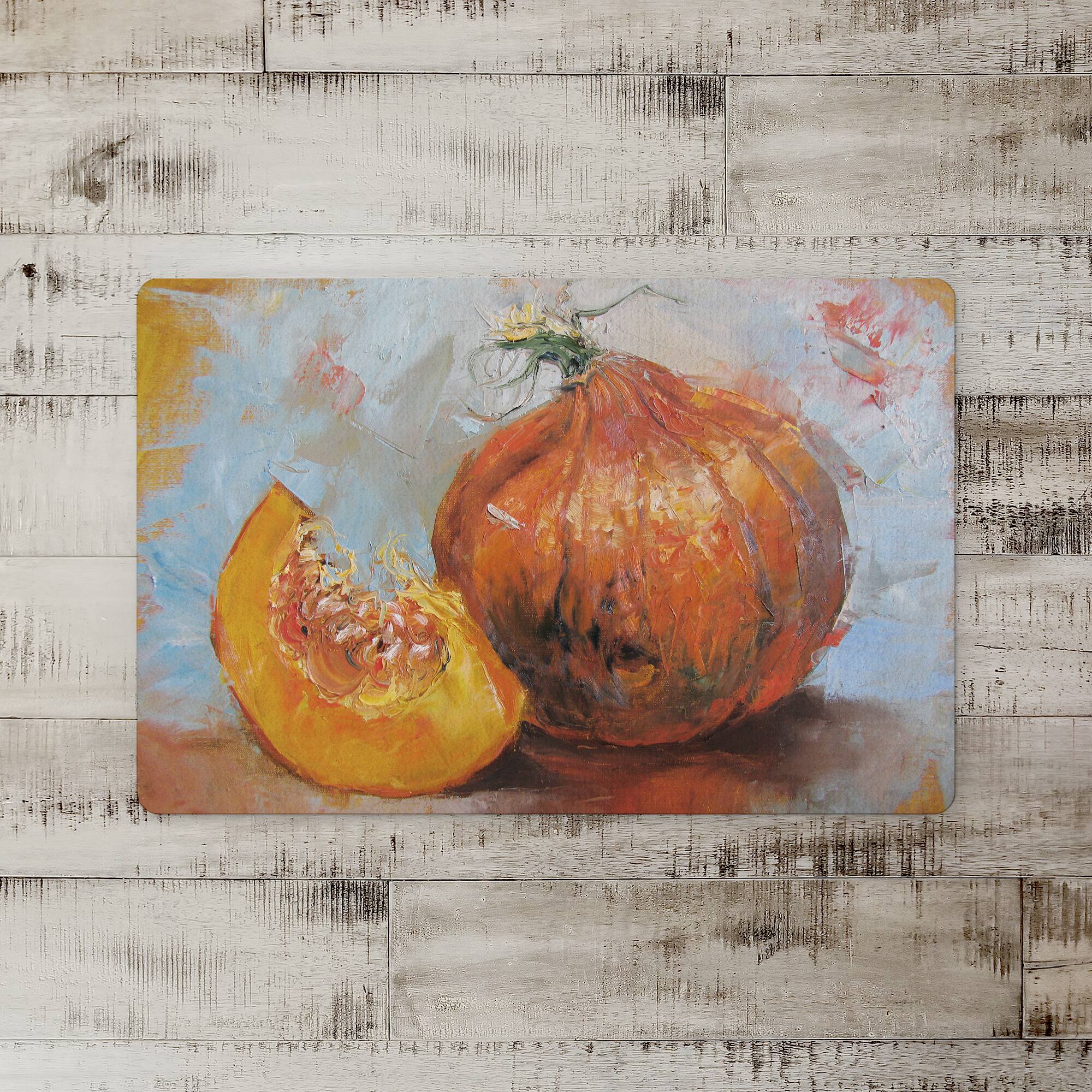Pumpkin Still Life Floor Mat