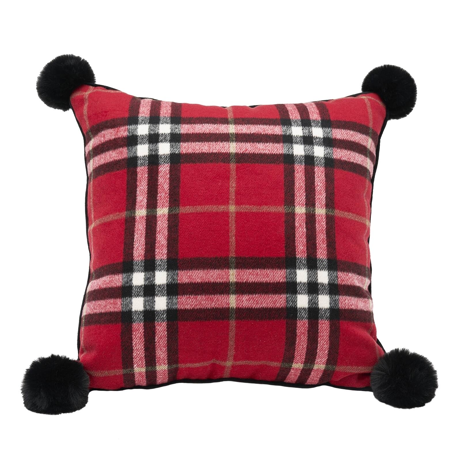 flannel throw pillows