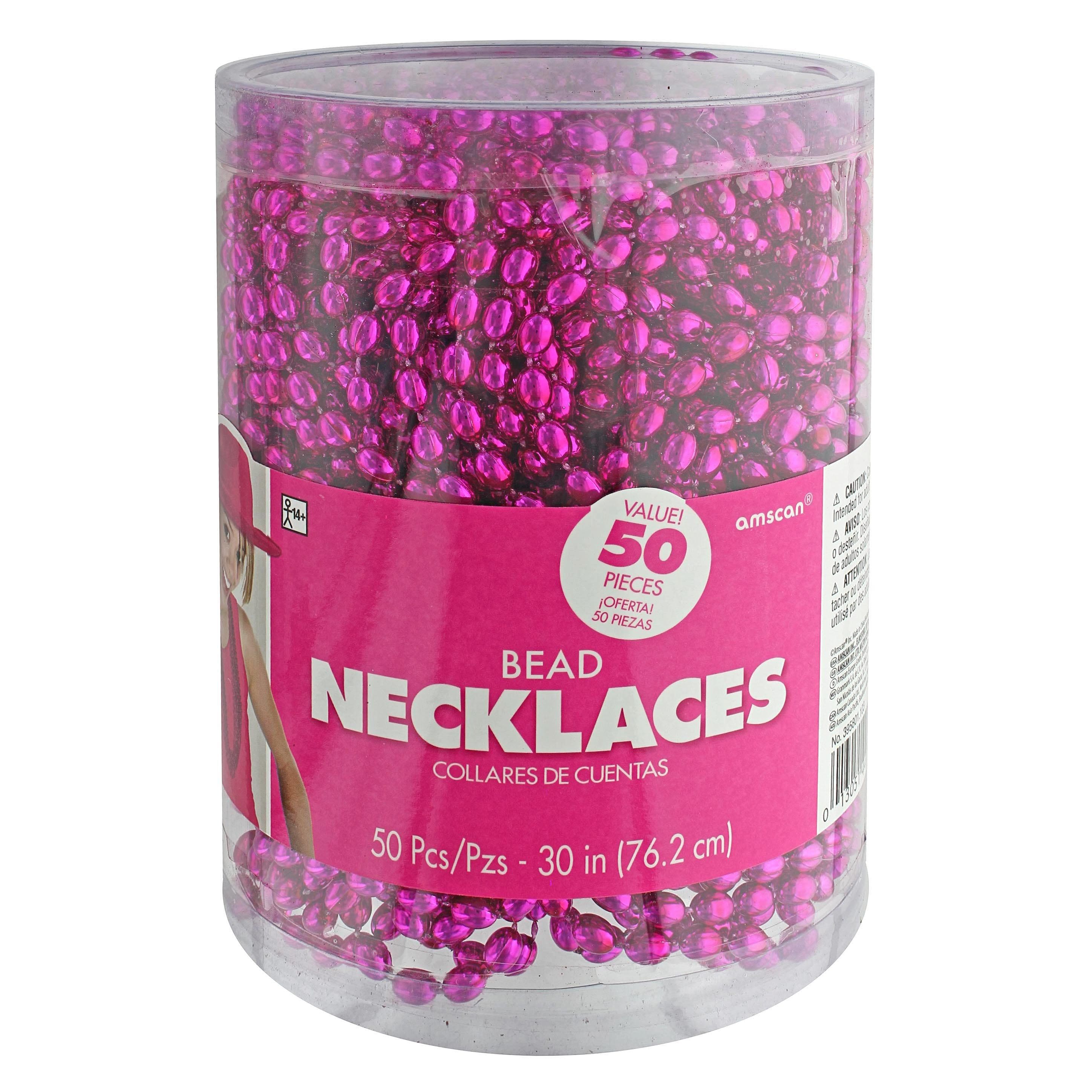 30" Metallic Bead Party Necklaces, 50ct.