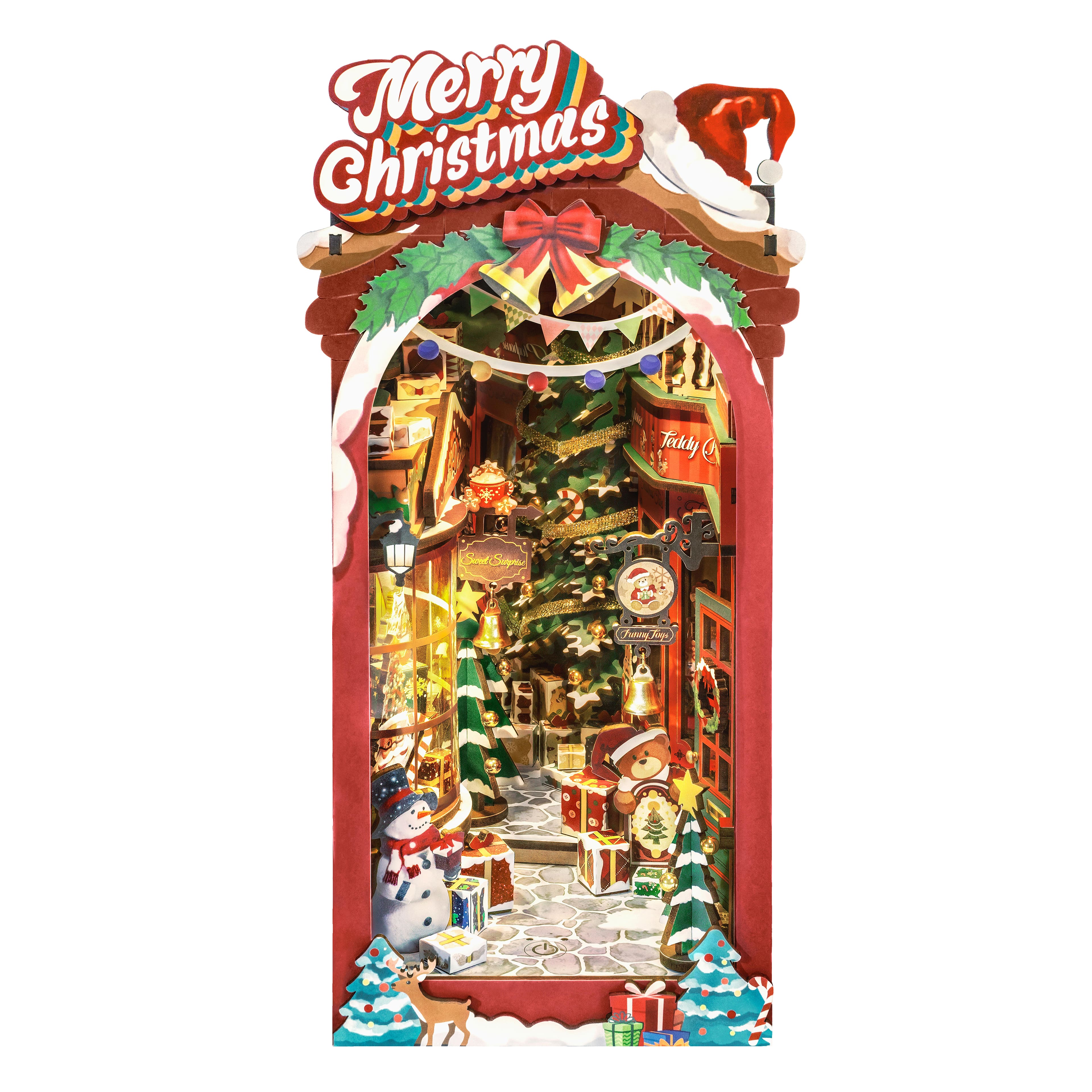 Rolife&#xAE; Christmas Street DIY Book Nook &#x26; Wonderland Kit