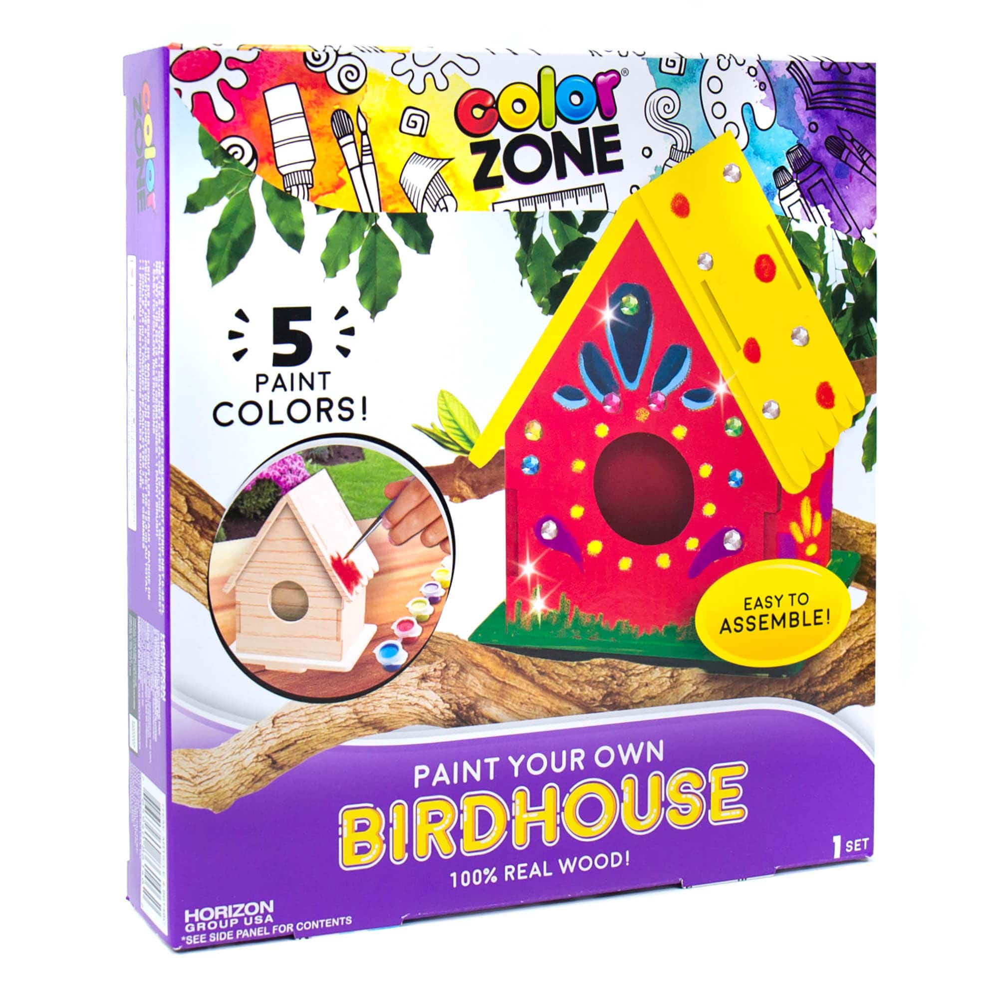 Color Zone&#xAE; Paint Your Own Birdhouse