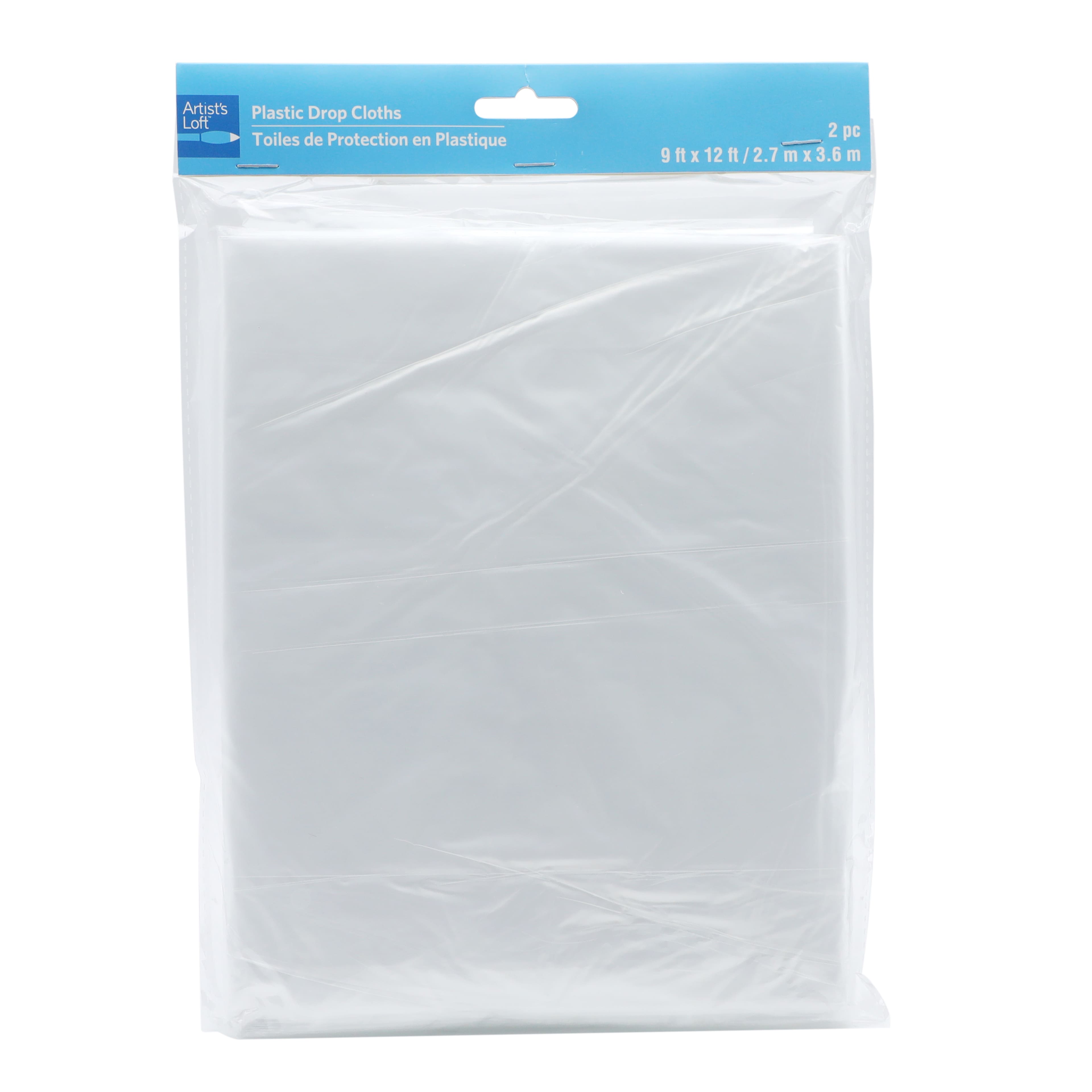 12 Packs: 2 ct. (24 total) Plastic Drop Cloths by Artist&#x27;s Loft&#x2122;