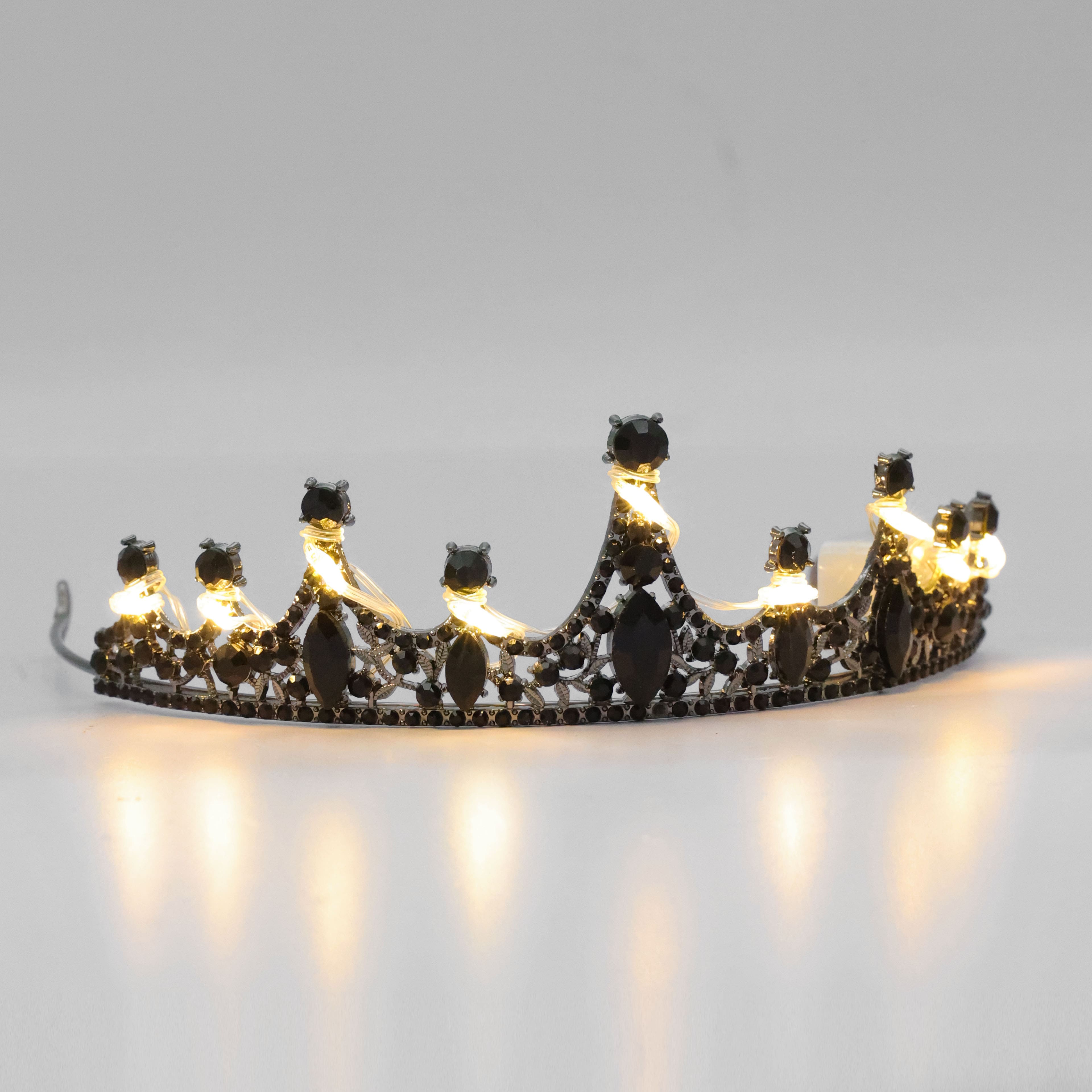 Black Light Up Crown by Celebrate It&#x2122;
