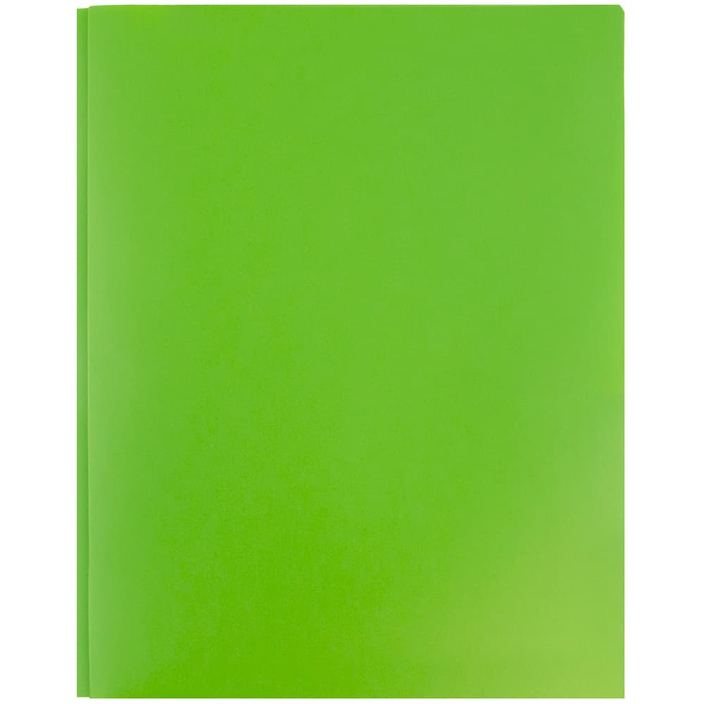 JAM Paper 9.5" x 11" Plastic 2 Pocket School POP Folders with Clasps, 6ct.