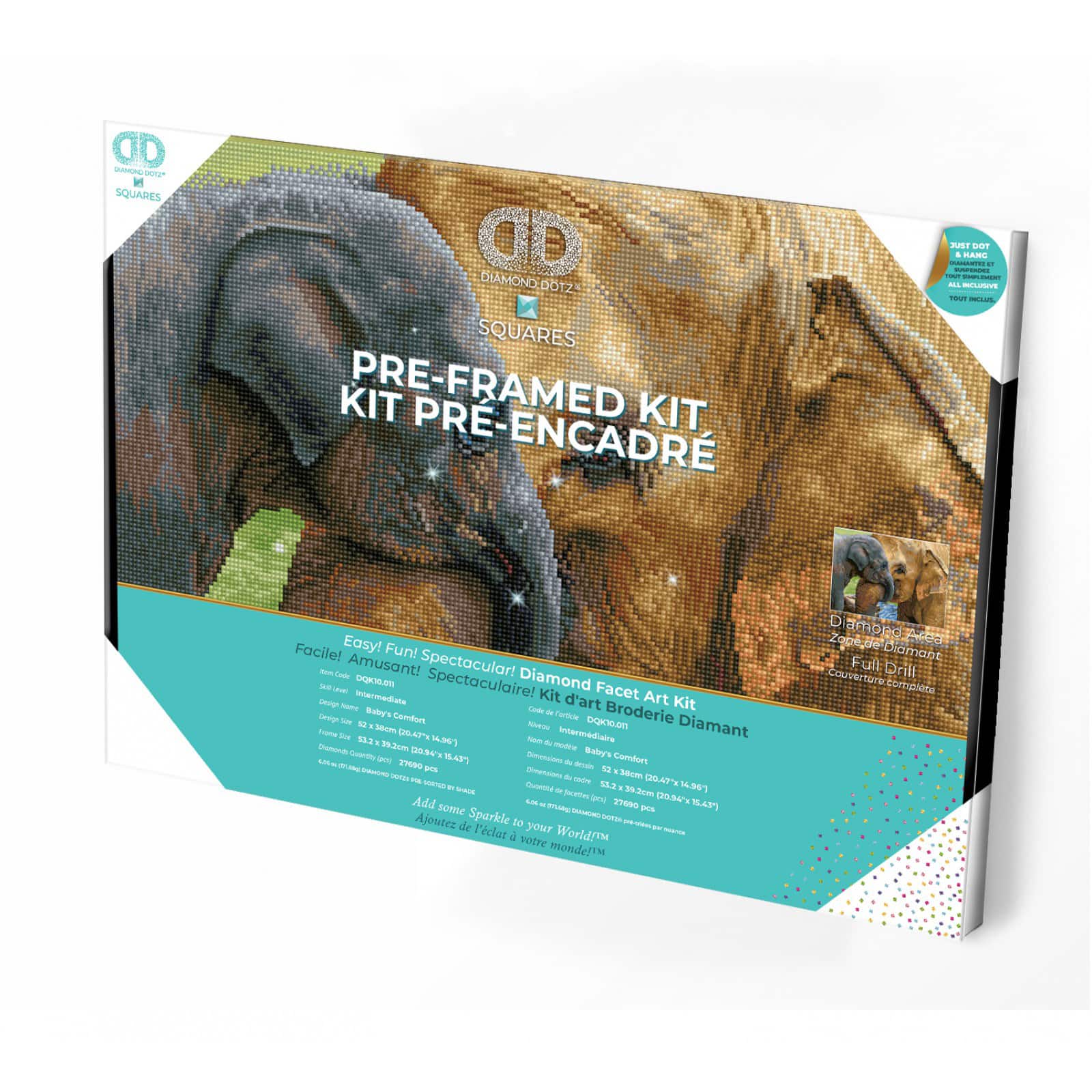 Diamond Dotz® Intermediate Baby's Comfort Pre-Framed Diamond Painting Kit