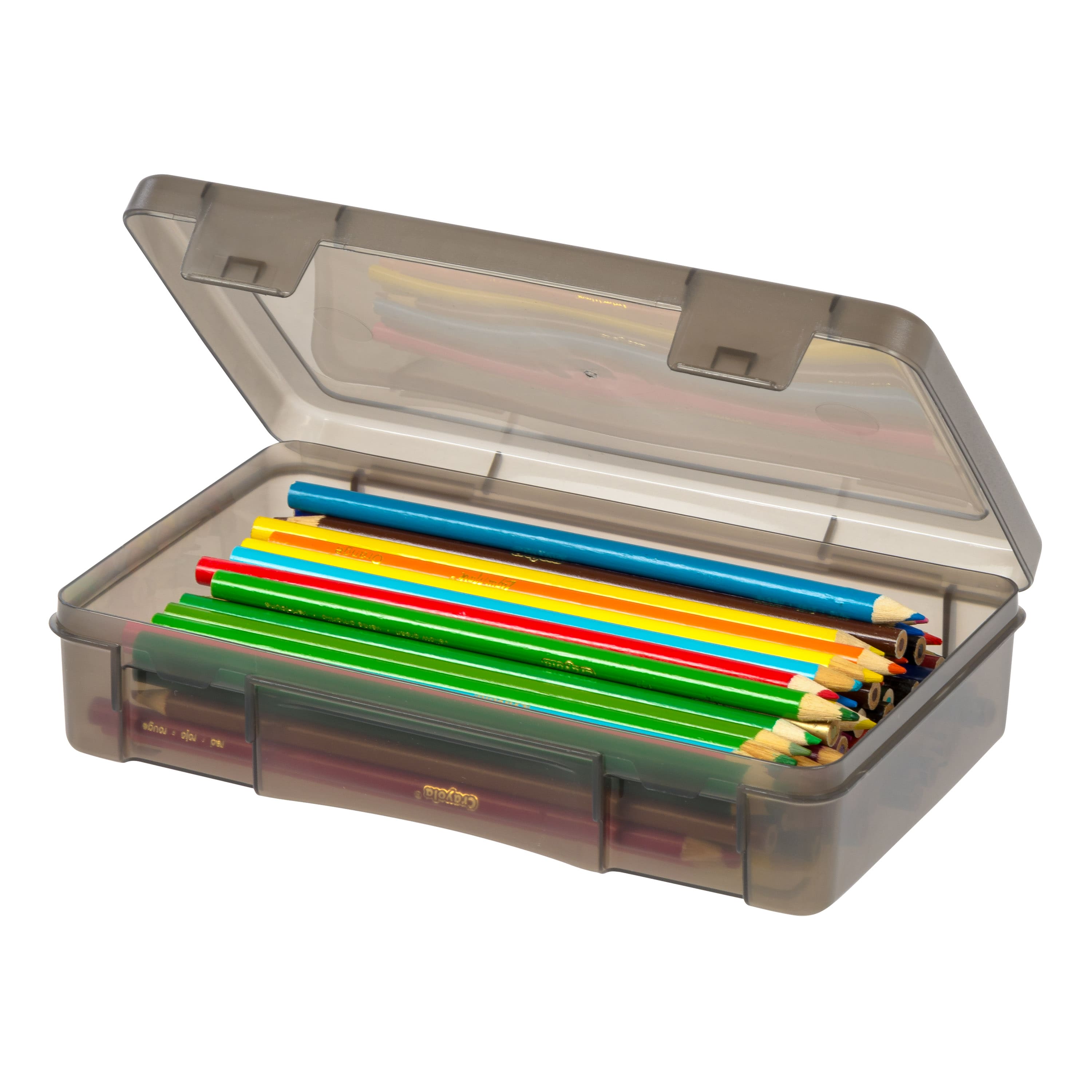 IRIS&#xAE; Small Translucent Gray Snap-Tight Lid Supply Organizers, 10ct.