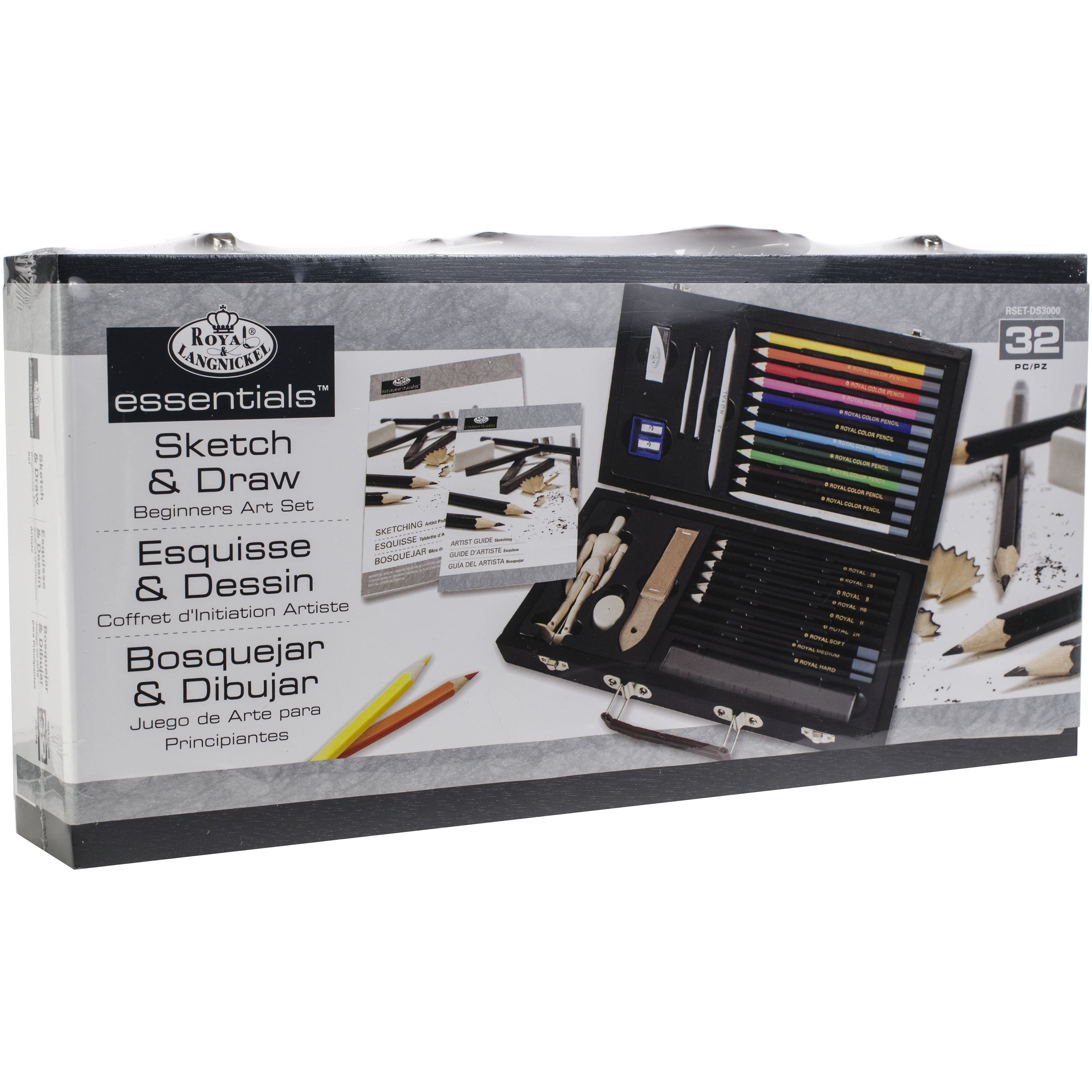 Royal & Langnickel® Essentials™ 32 Piece Sketching & Drawing Beginner Artist Set