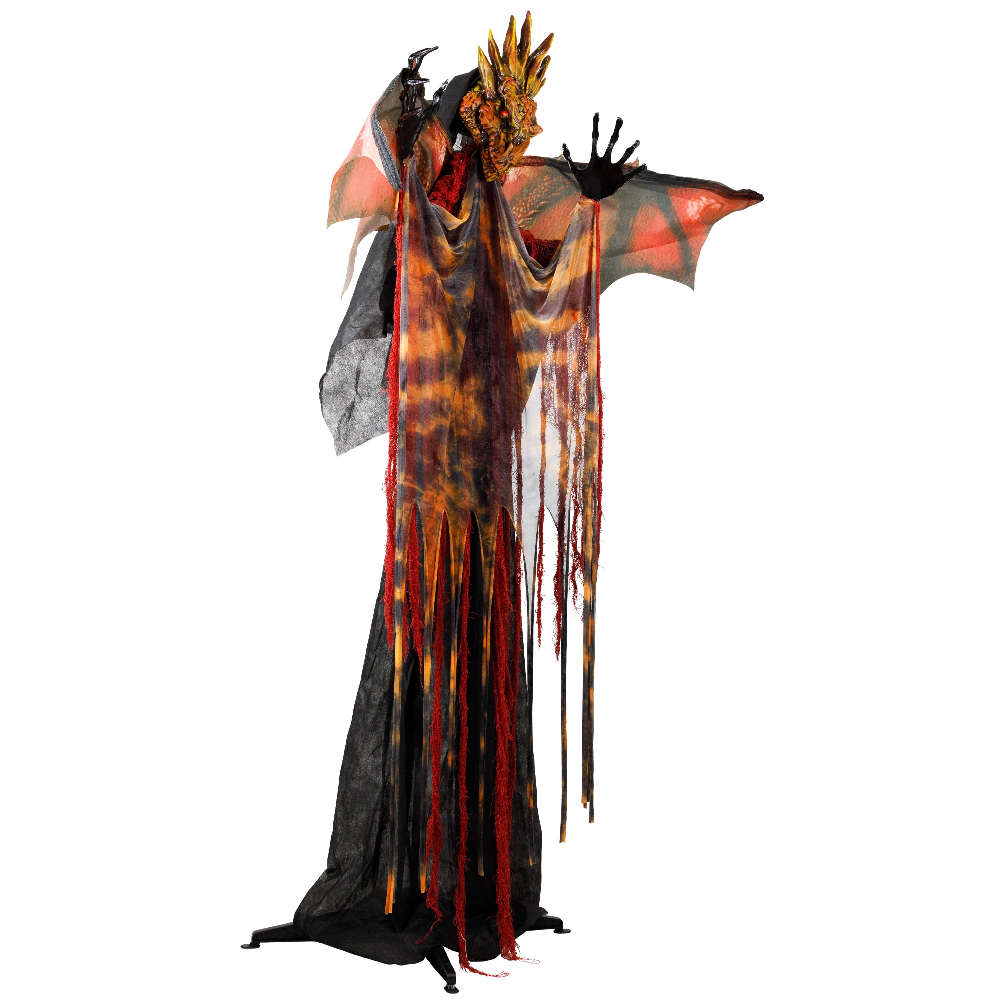 Lighted and Animated Standing Dragon Man with Sound Halloween Figure - 5.75&#x27;