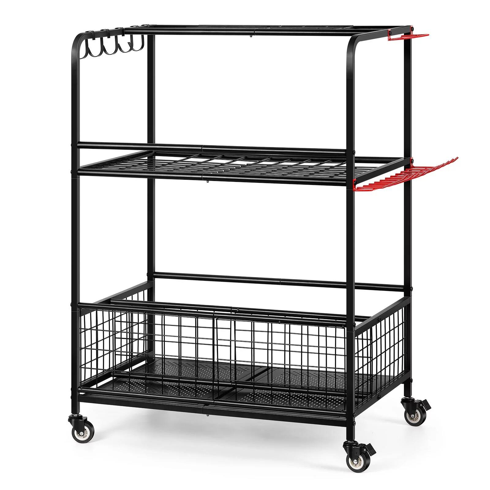 NEX&#x2122; Garden Tool Rolling Storage Organizer