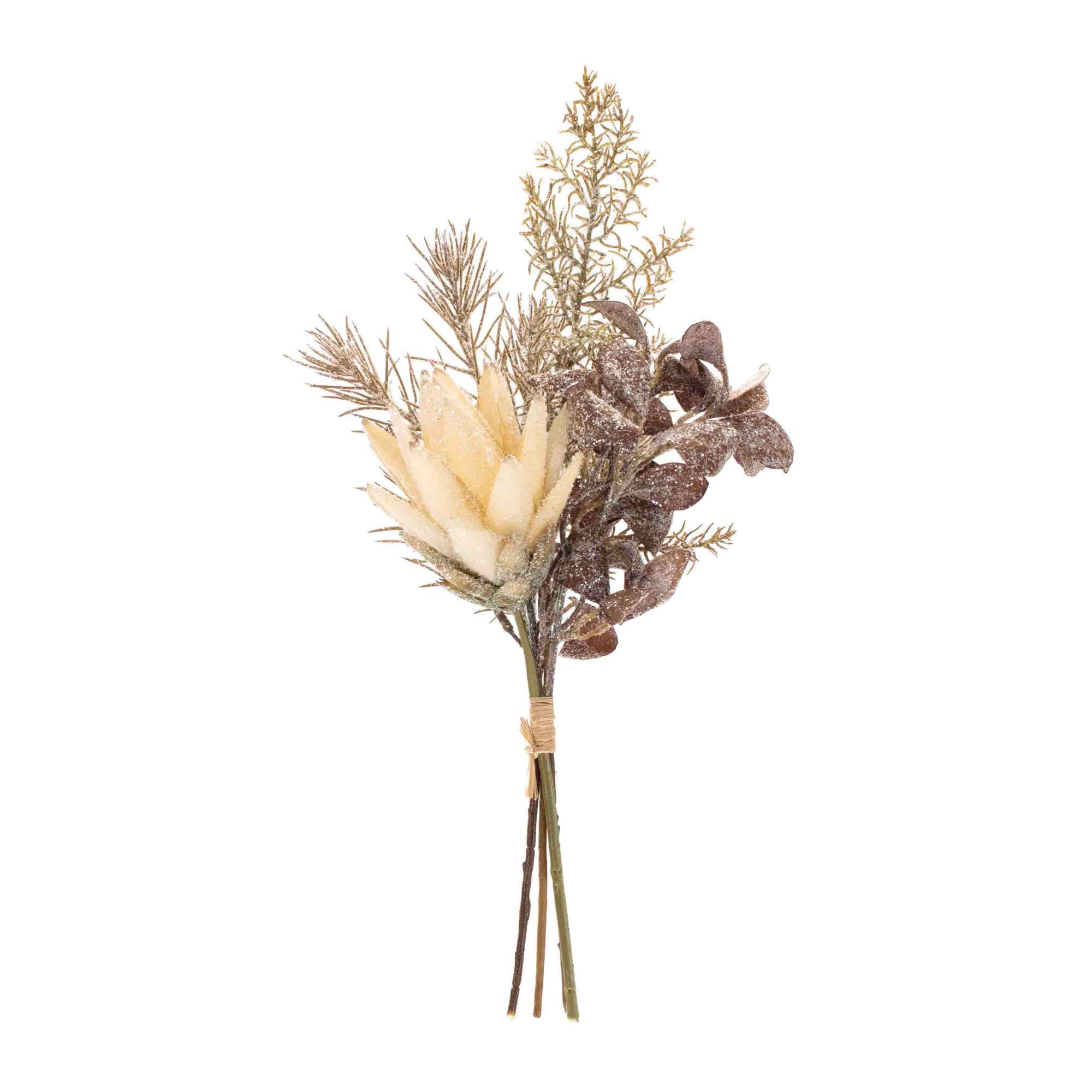 Glittered Protea &#x26; Pine Bundles, 2ct.
