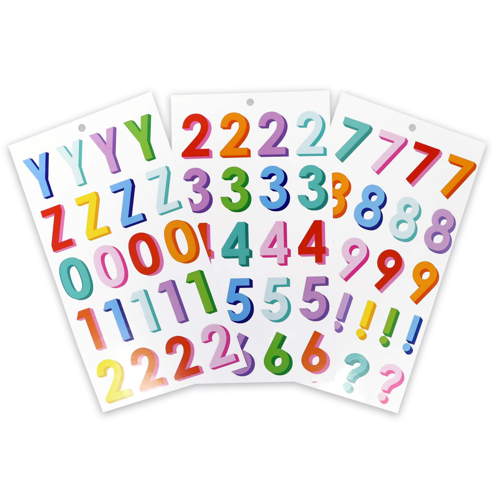 Multicolor Vinyl Alphabet Sticker Sheets by Recollections&#x2122;