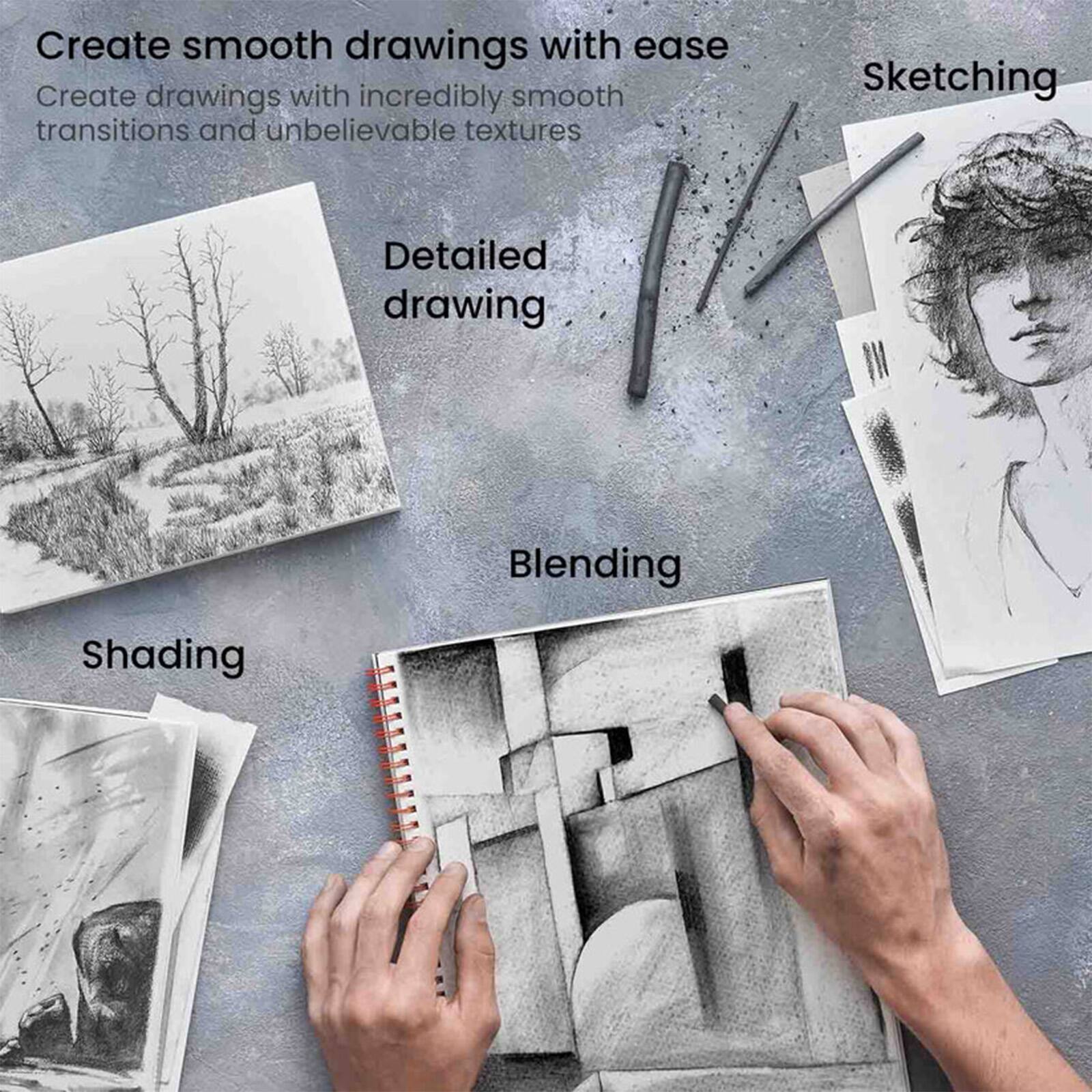 Arteza® Willow Charcoal Set