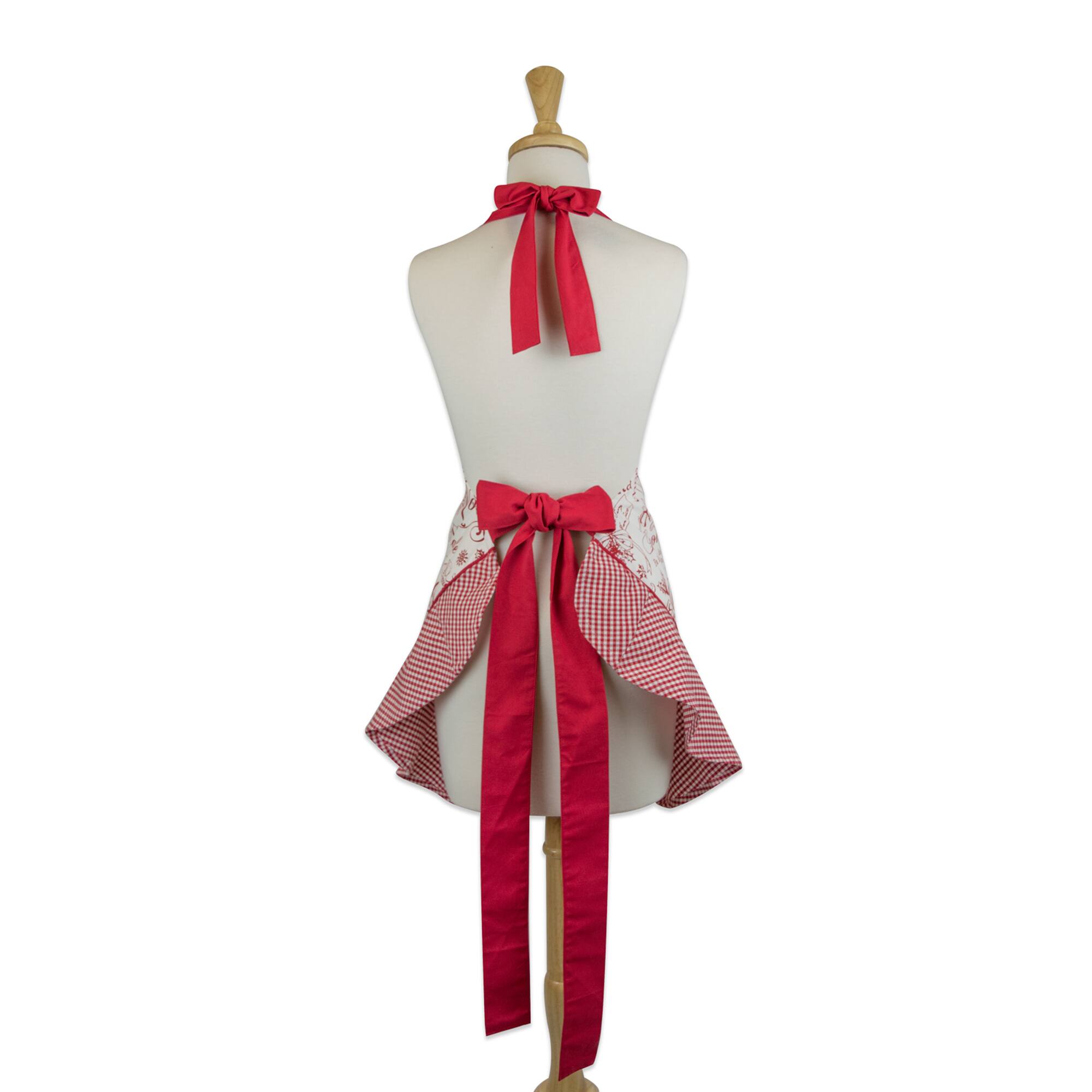 DII&#xAE; Vintage Christmas Ruffle Apron