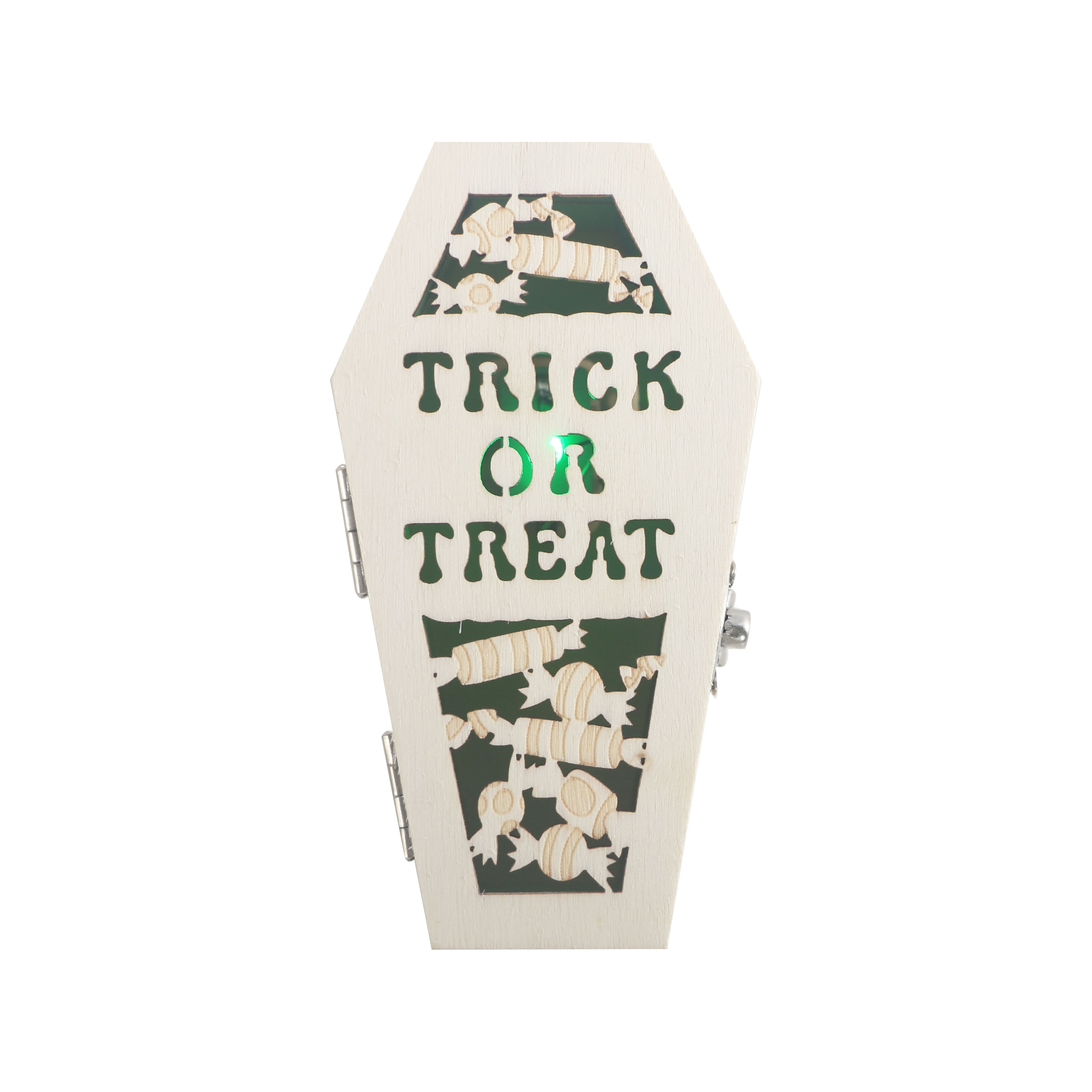 Mini Trick or Treat Coffin DIY LED Wood D&#xE9;cor by Make Market&#xAE;