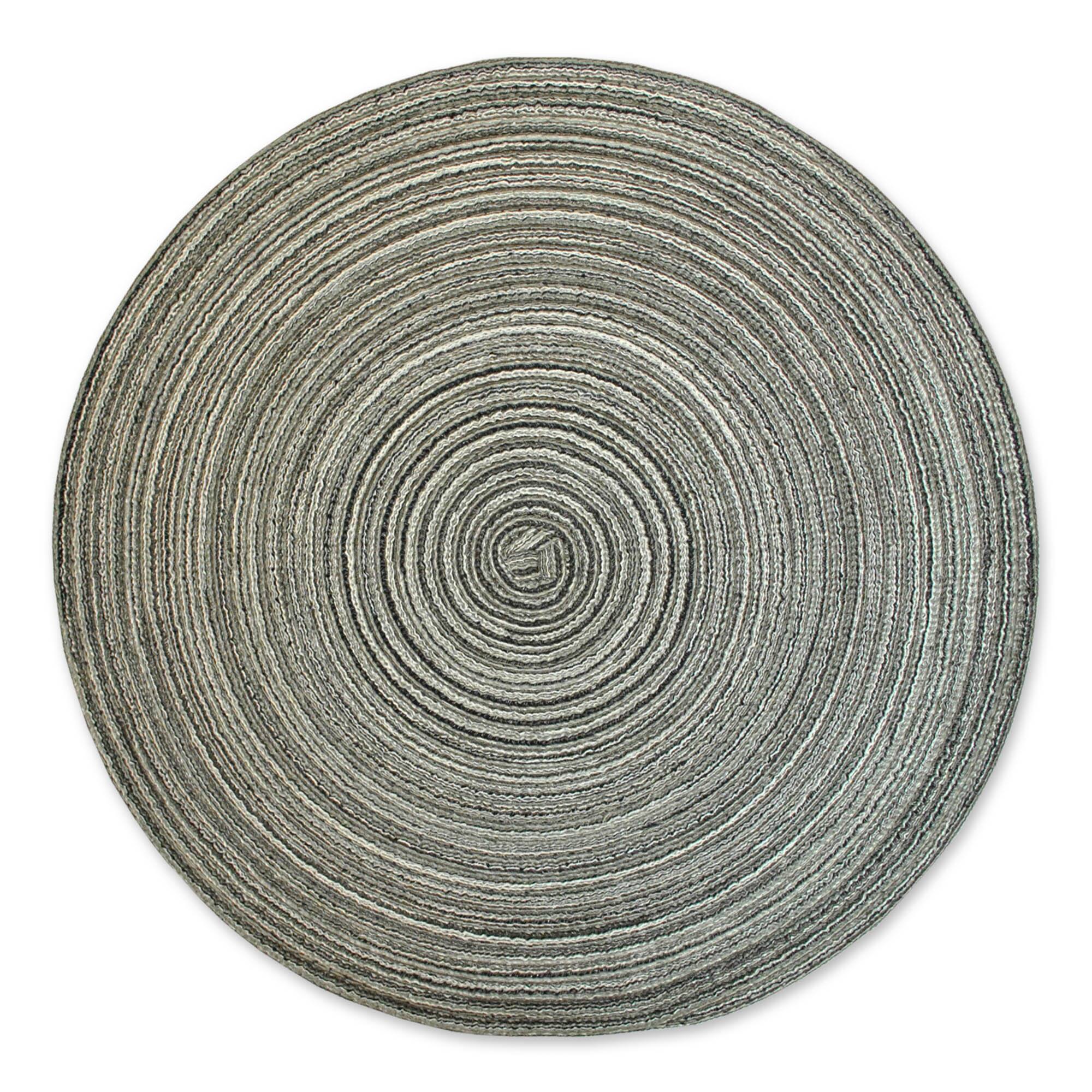 DII® Round Variegated Braided Polypropylene Placemats