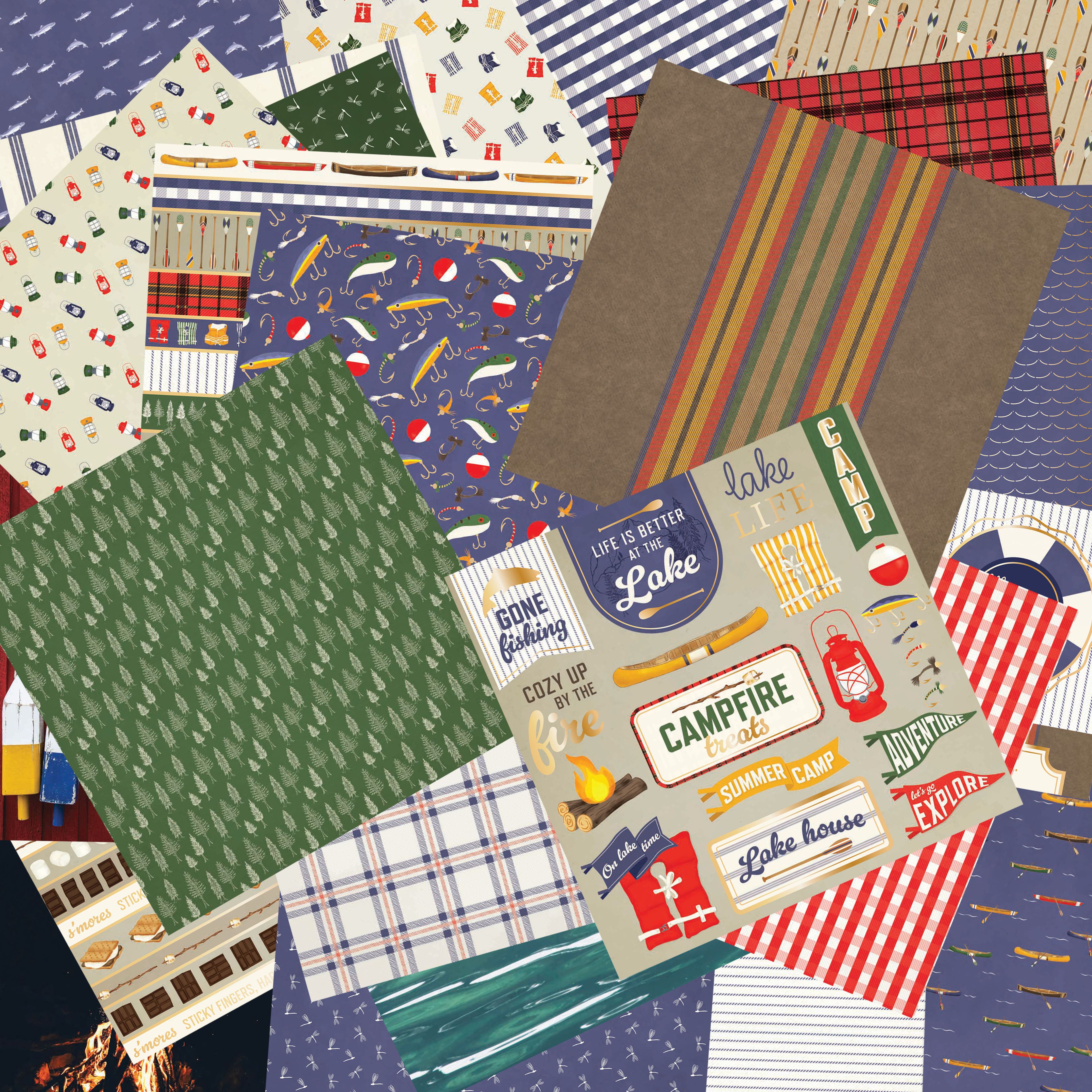 Craft Smith 12&#x22; x 12&#x22; Lake House Paper Pad, 48 Sheets