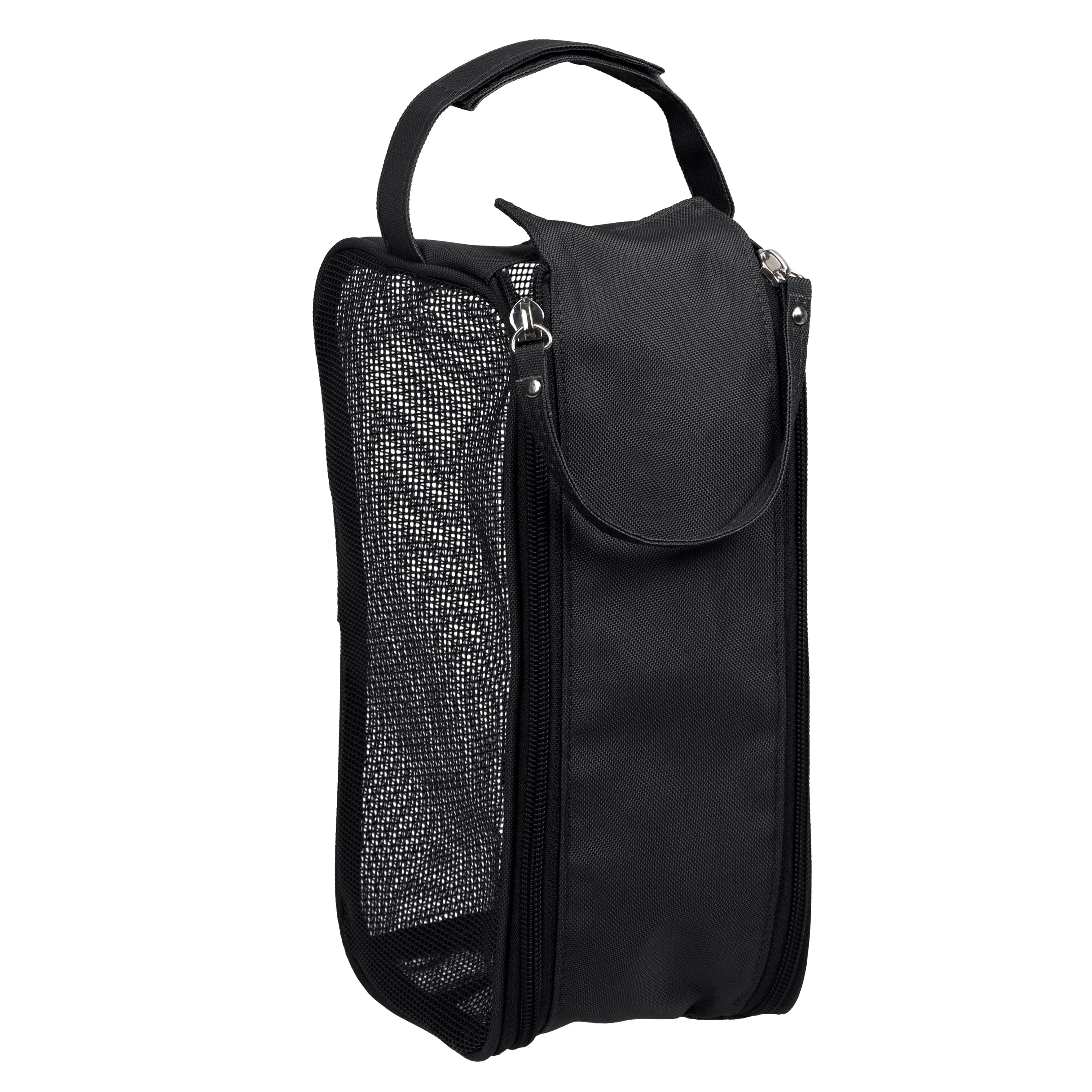 Simplify Black Hanging Mesh Toiletry Bag