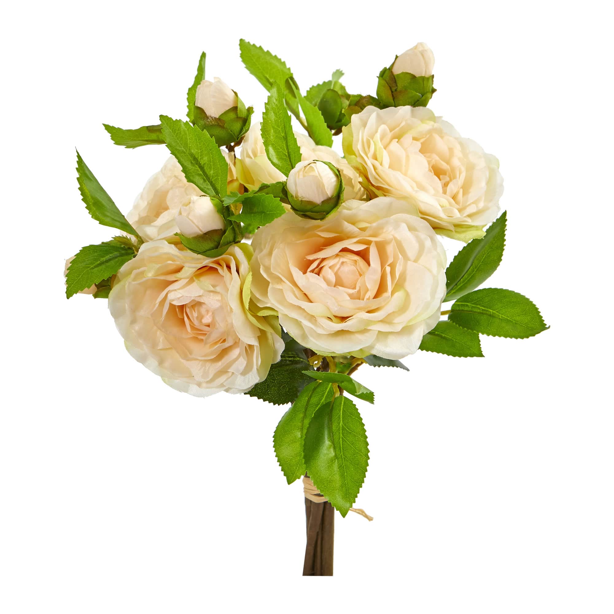 11&#x22; Camellia Artificial Flower Bouquet (Set of 4)