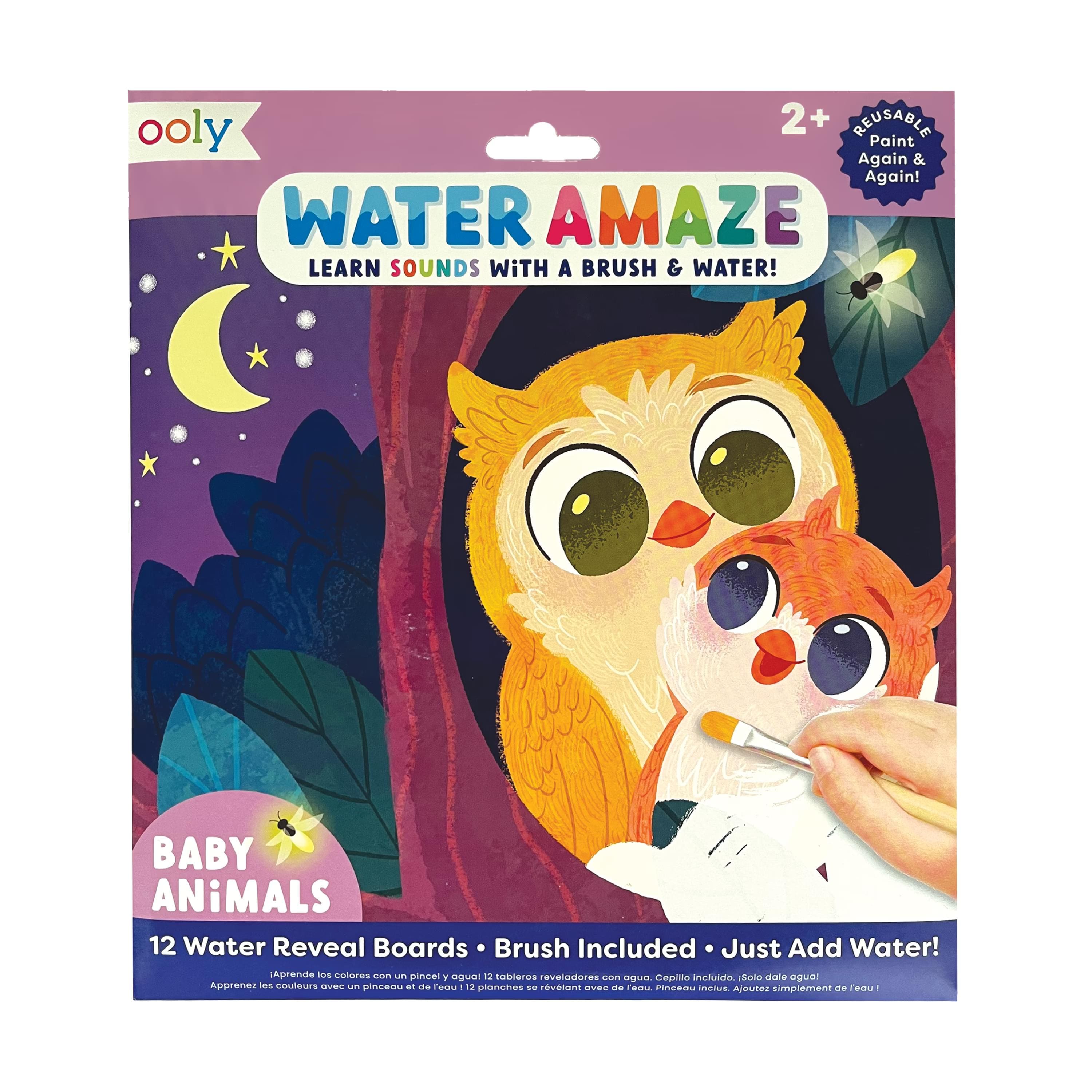 OOLY Water Amaze Baby Animals Water Reveal Boards