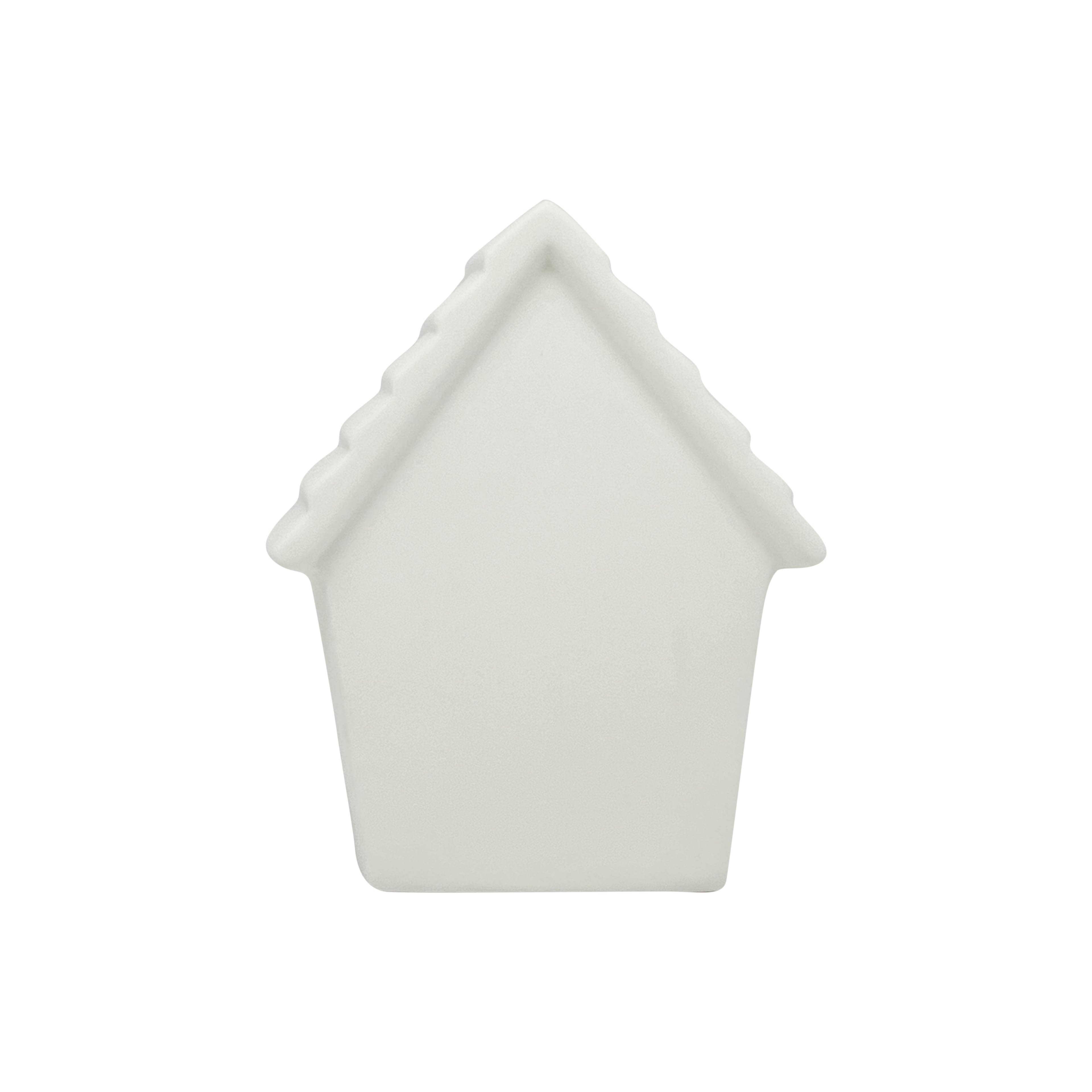 6&#x22; Ceramic Cottage Birdhouse by Make Market&#xAE;