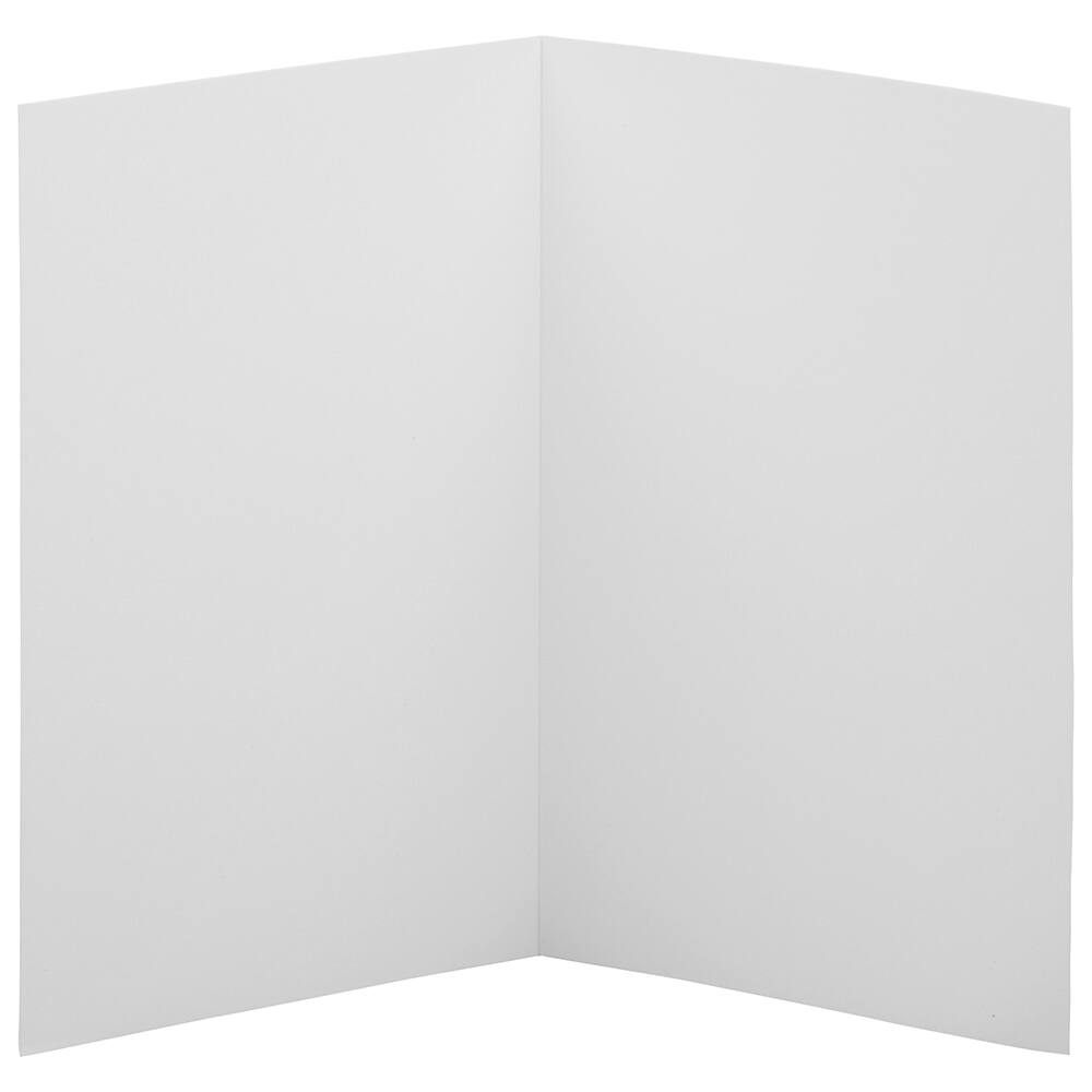 JAM Paper 4.625&#x22; x 6.25&#x22; White Blank Foldover Cards, 100ct.