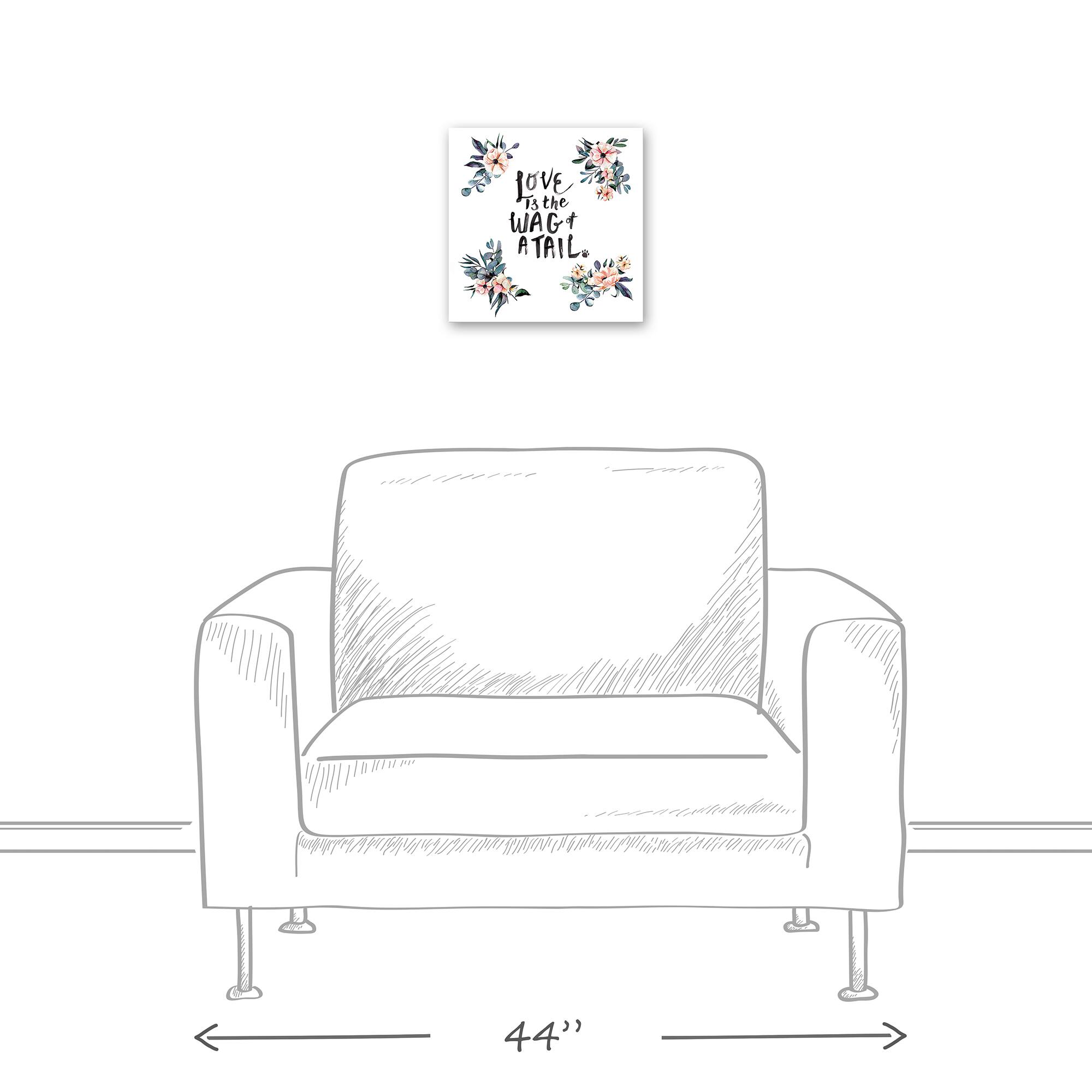 Love is the Wag of a Tail Canvas Wall Art