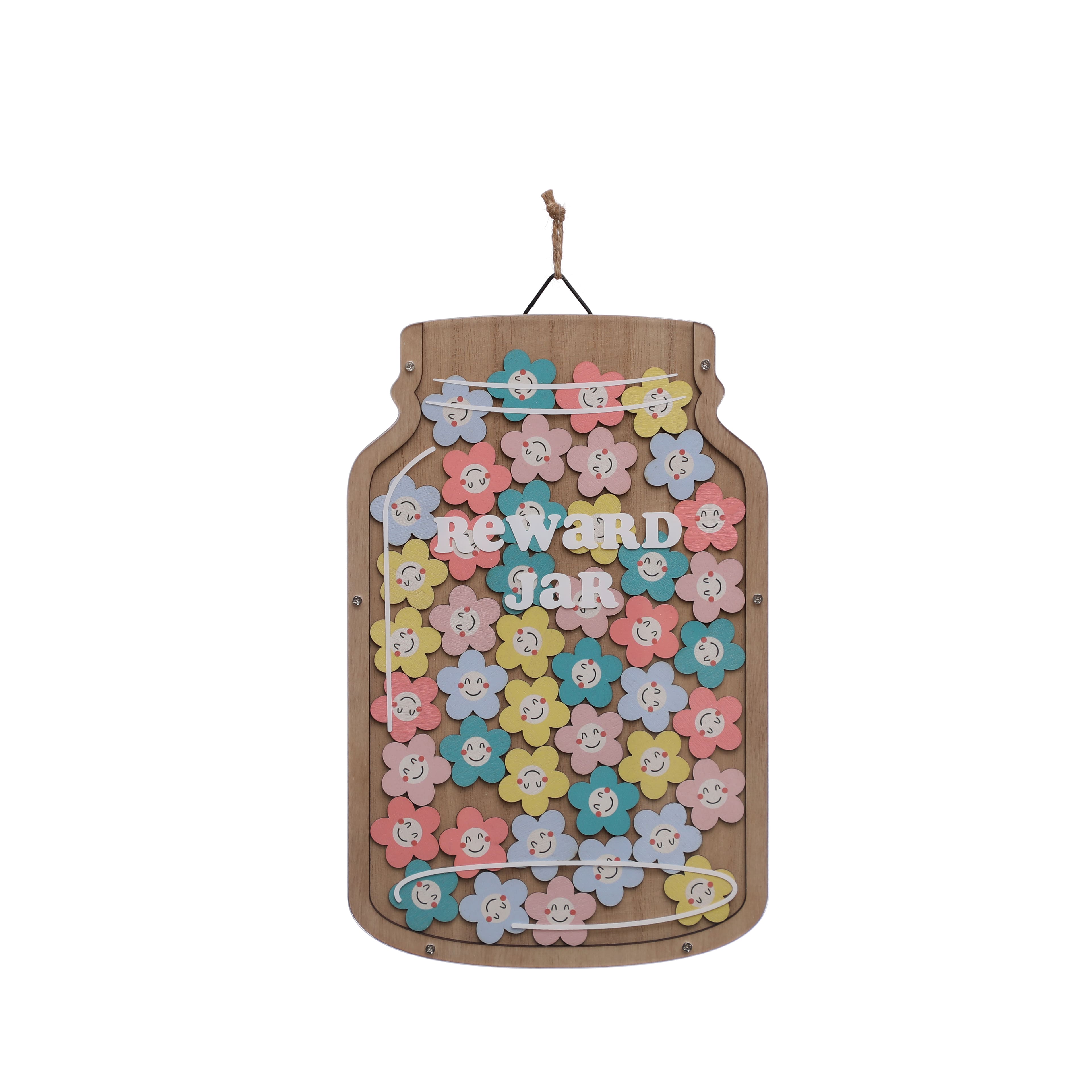 10" Flowers Reward Jar Wall Décor by B2C™