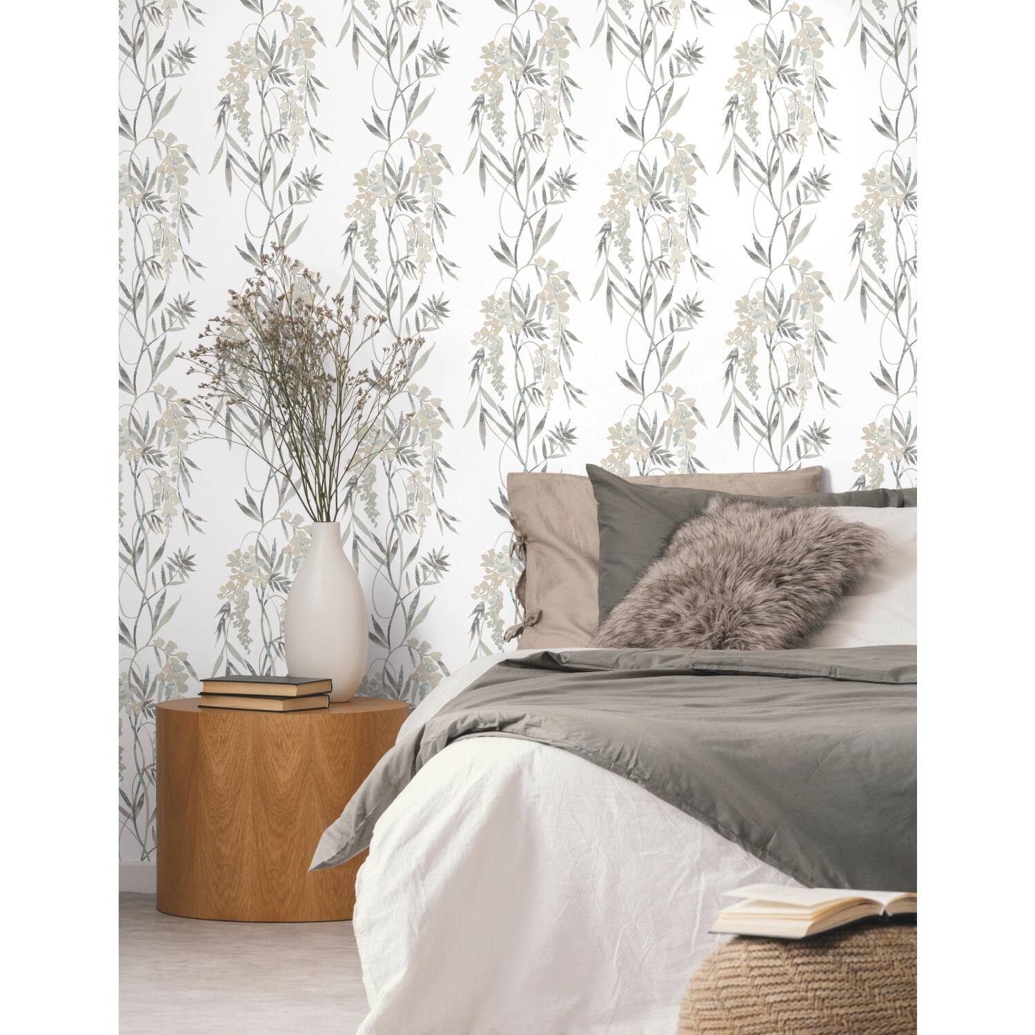 RoomMates Nouveaux Wisteria Peel & Stick Wallpaper
