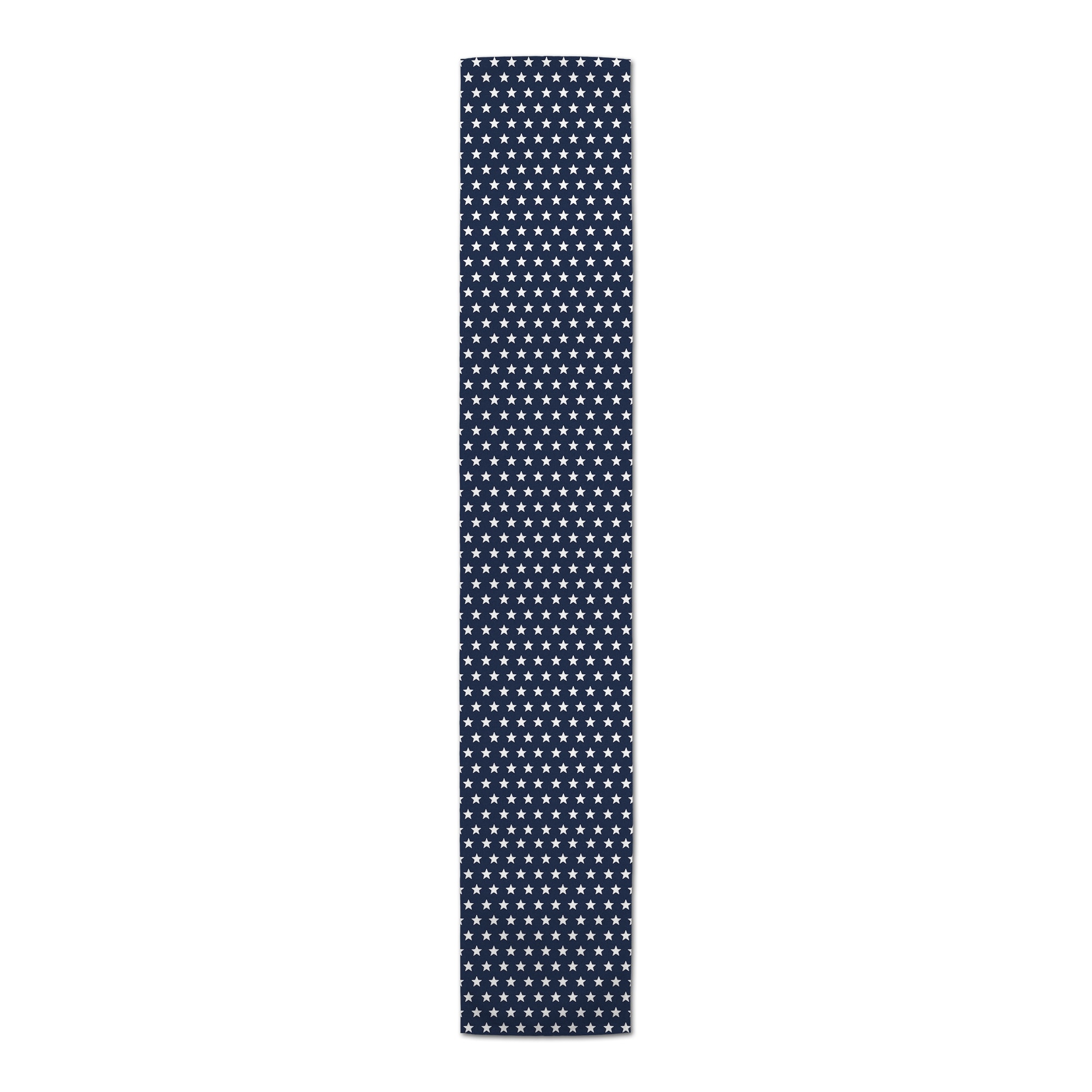 72" White Stars On Blue Poly Twill Runner