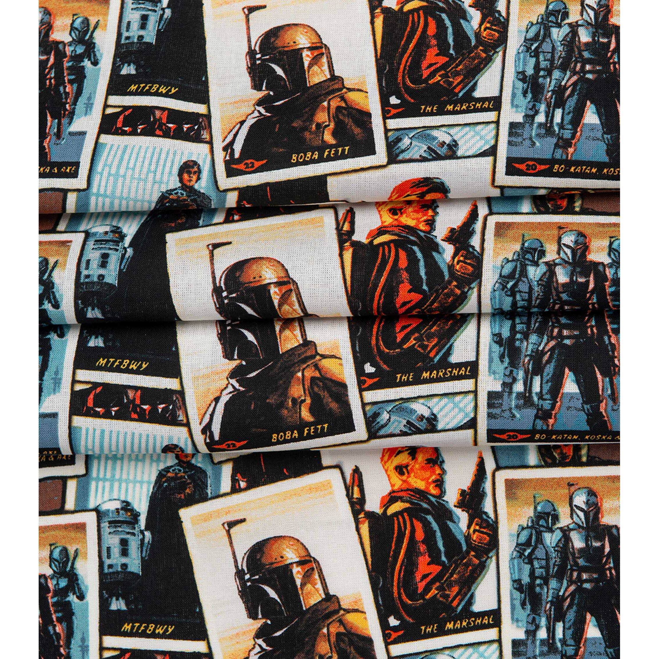The Mandalorian New Card Stacks Precut Cotton Fabric