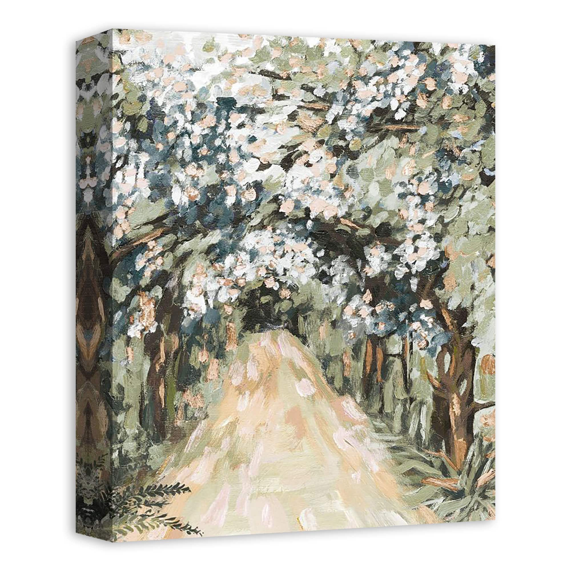 Soft Jewel Treescape 11&#x22; x 14&#x22; Canvas Wall Art