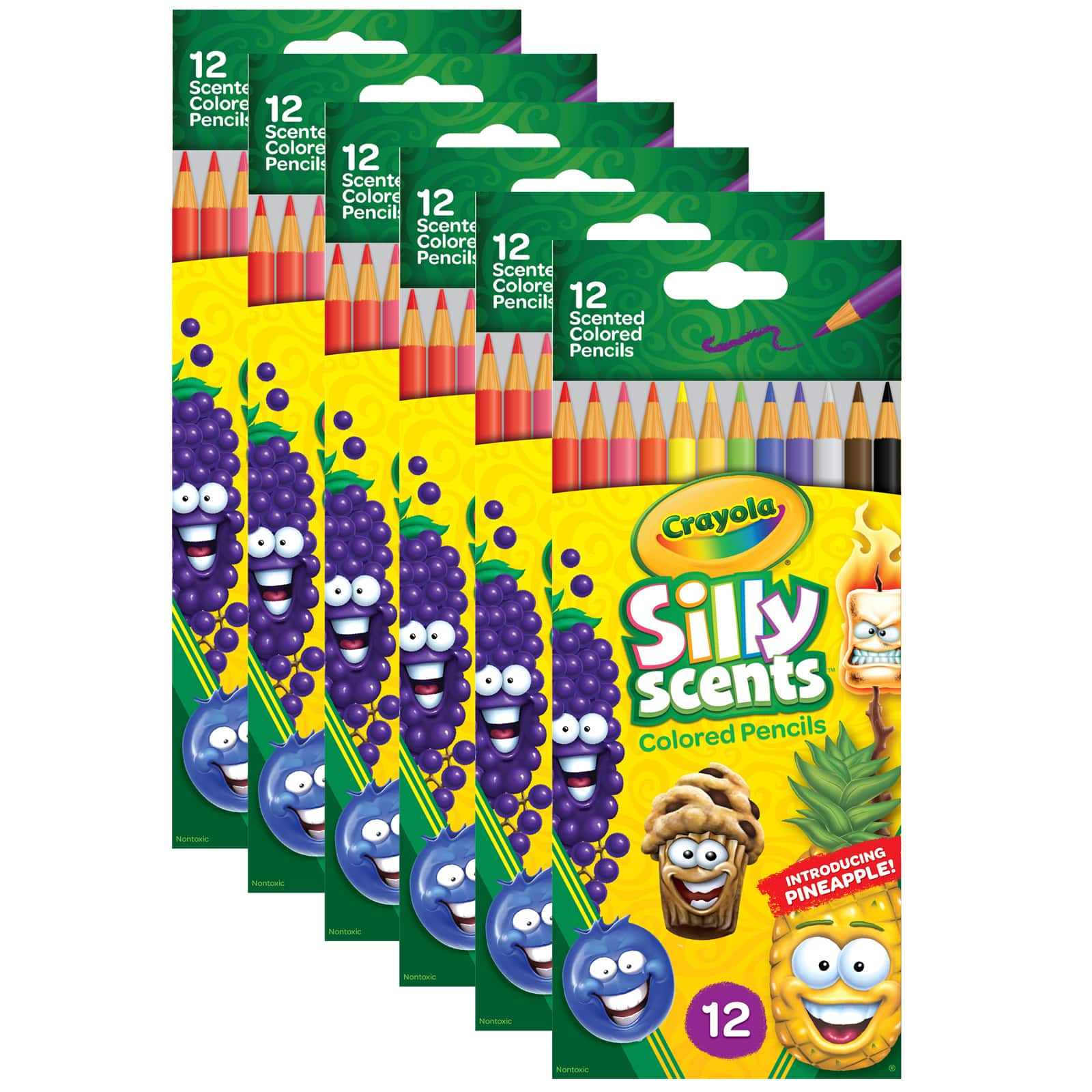 4 Packs: 6 Packs 12 ct. (288 total) Crayola&#xAE; Silly Scents&#x2122; Sweet Scents Colored Pencils