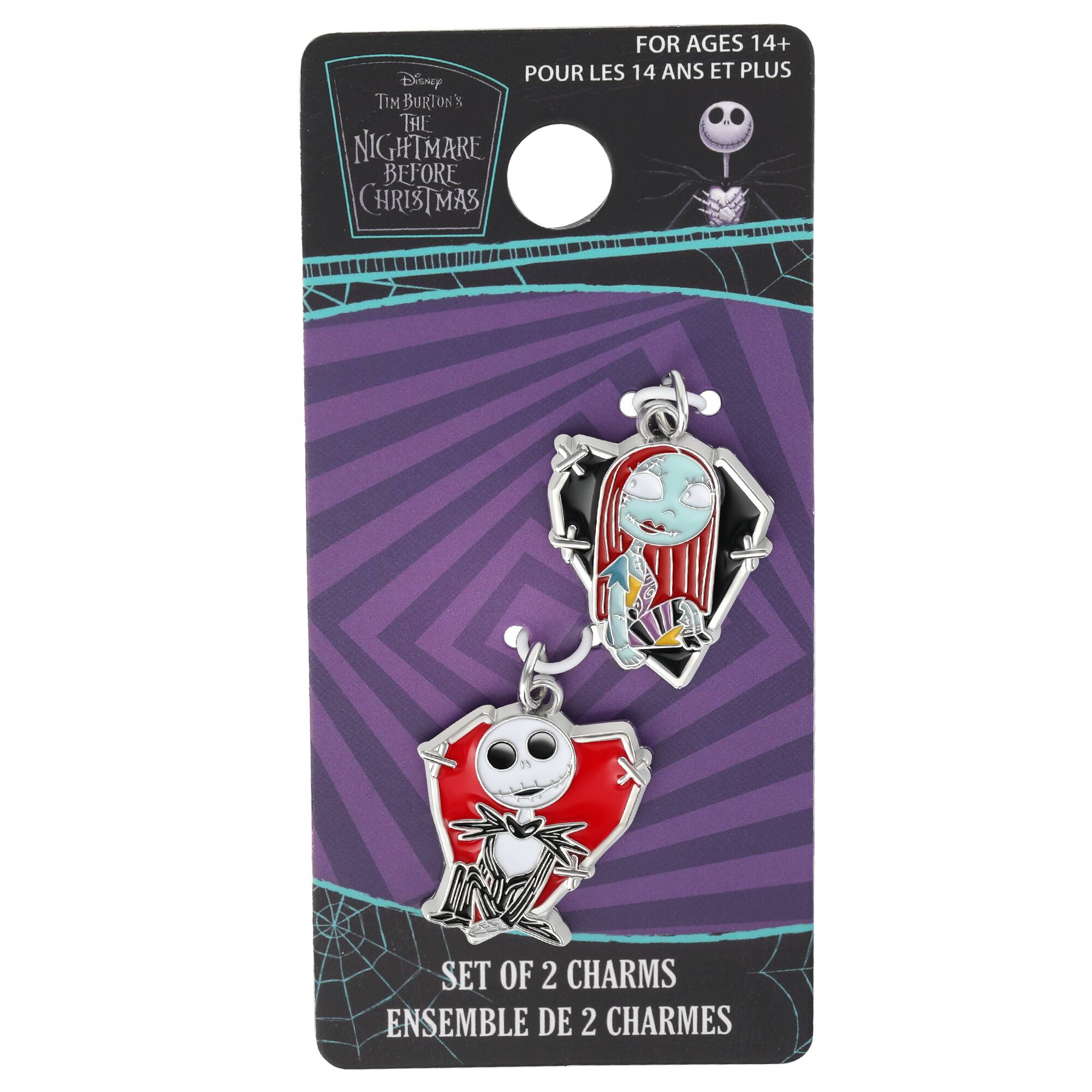 The Nightmare Before Christmas Sally & Jack 2-Piece Enamel Charm Set